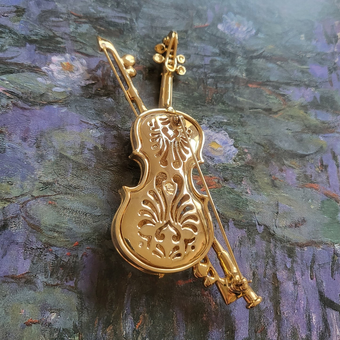 Brooch - Swarovski Crystal Violin Brooch