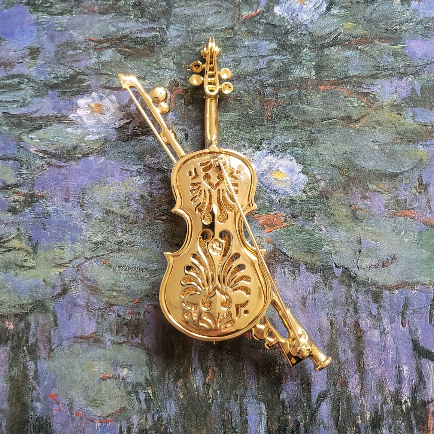 Brooch - Swarovski Crystal Violin Brooch