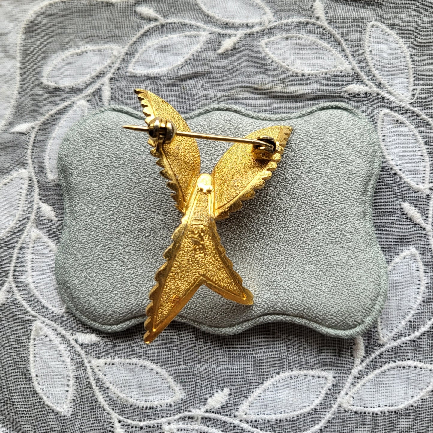 Brooch - Sphinx Gold Abstract Bird Brooch