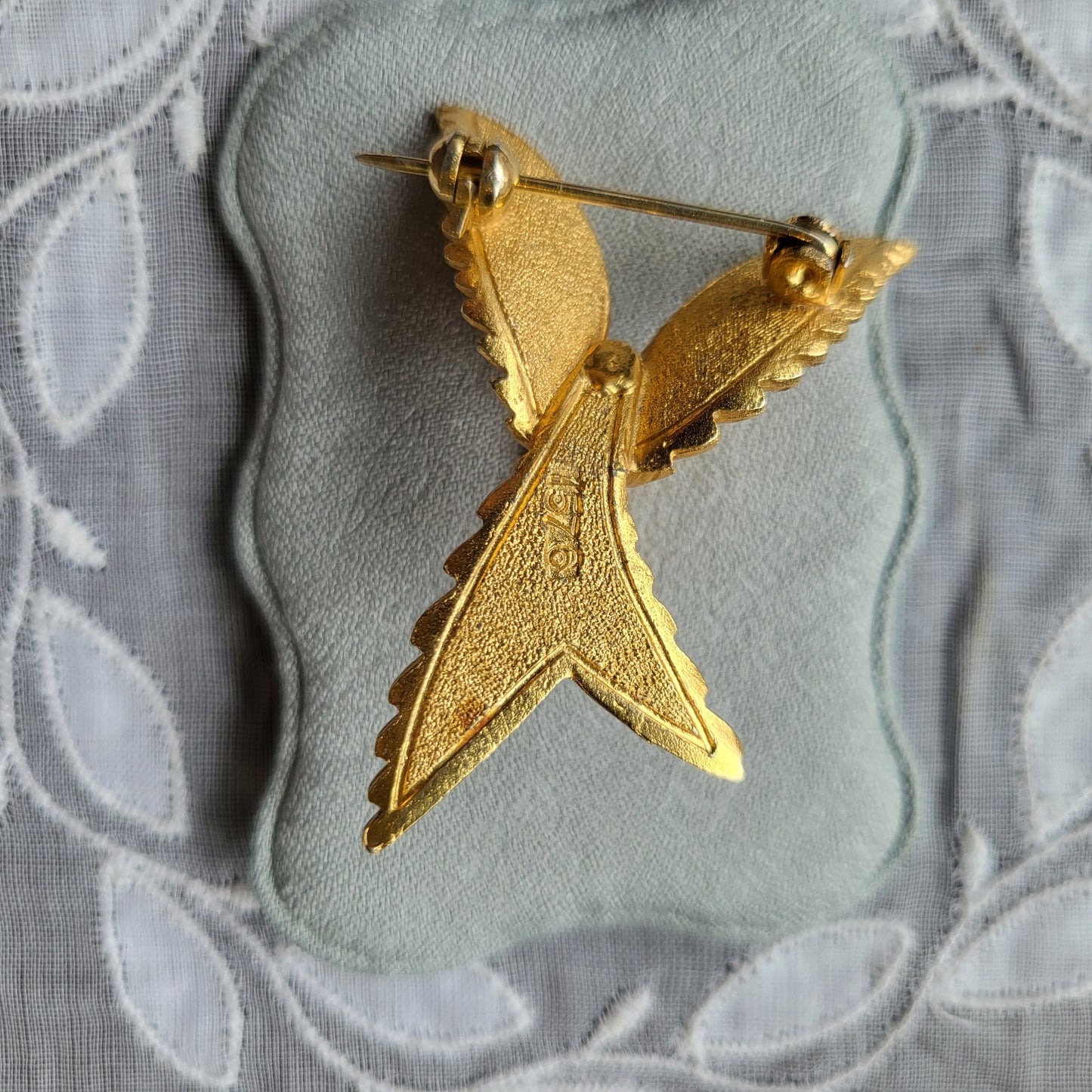 Brooch - Sphinx Gold Abstract Bird Brooch