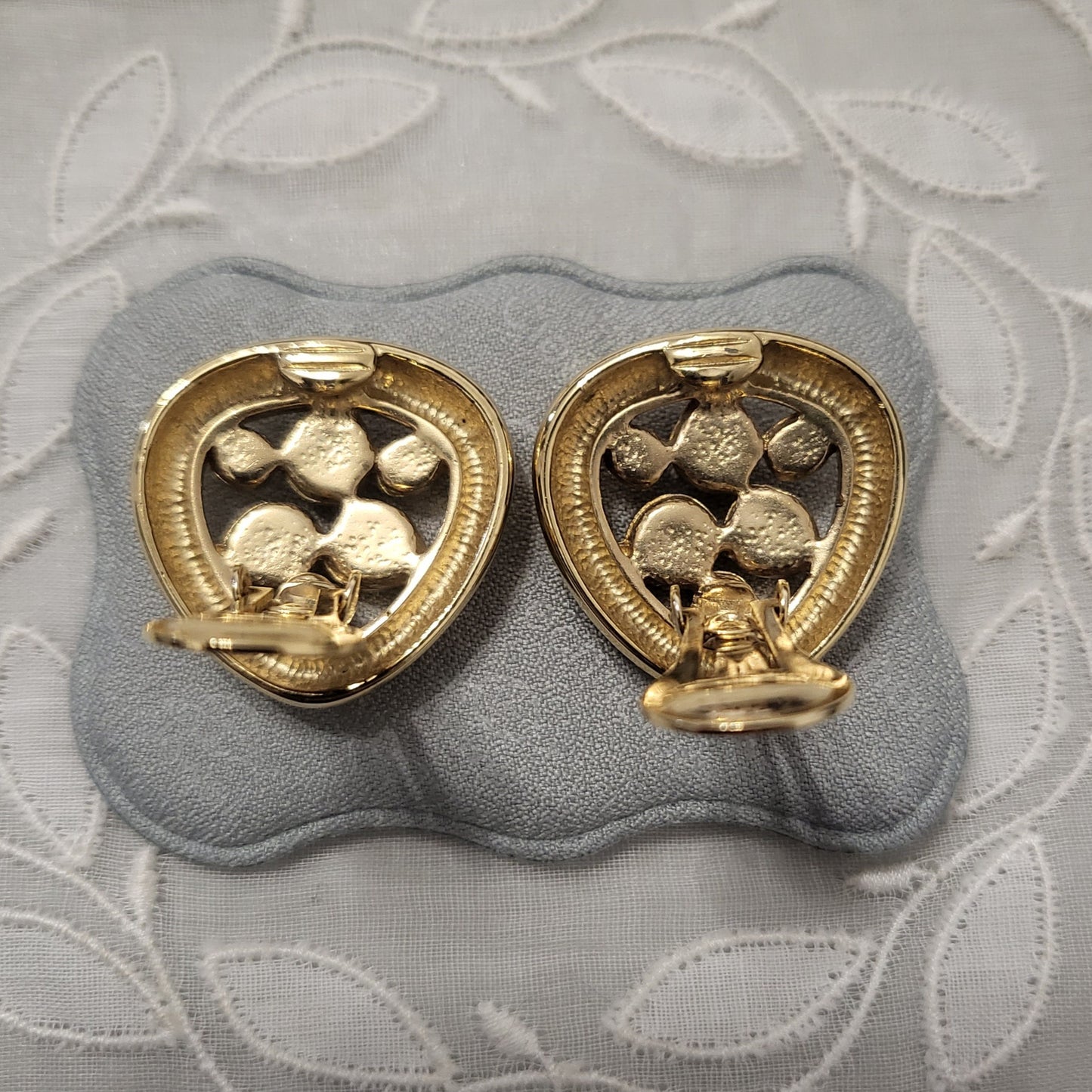 Clip on - Multicoloured Gripoix Triangular Clip On Earrings