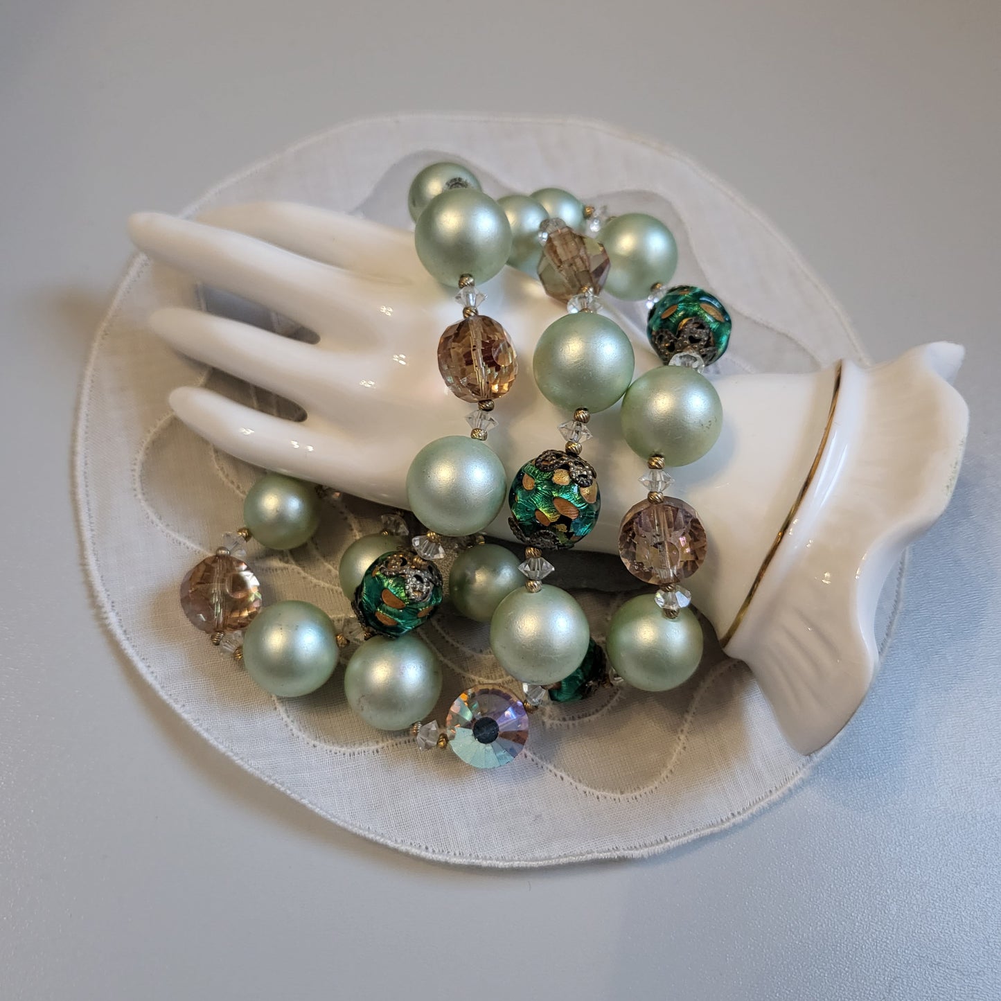 Bracelet - Vendome Green Beads Bracelet