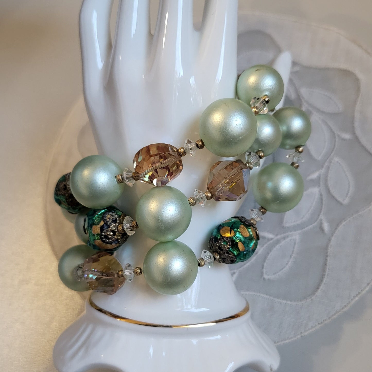 Bracelet - Vendome Green Beads Bracelet