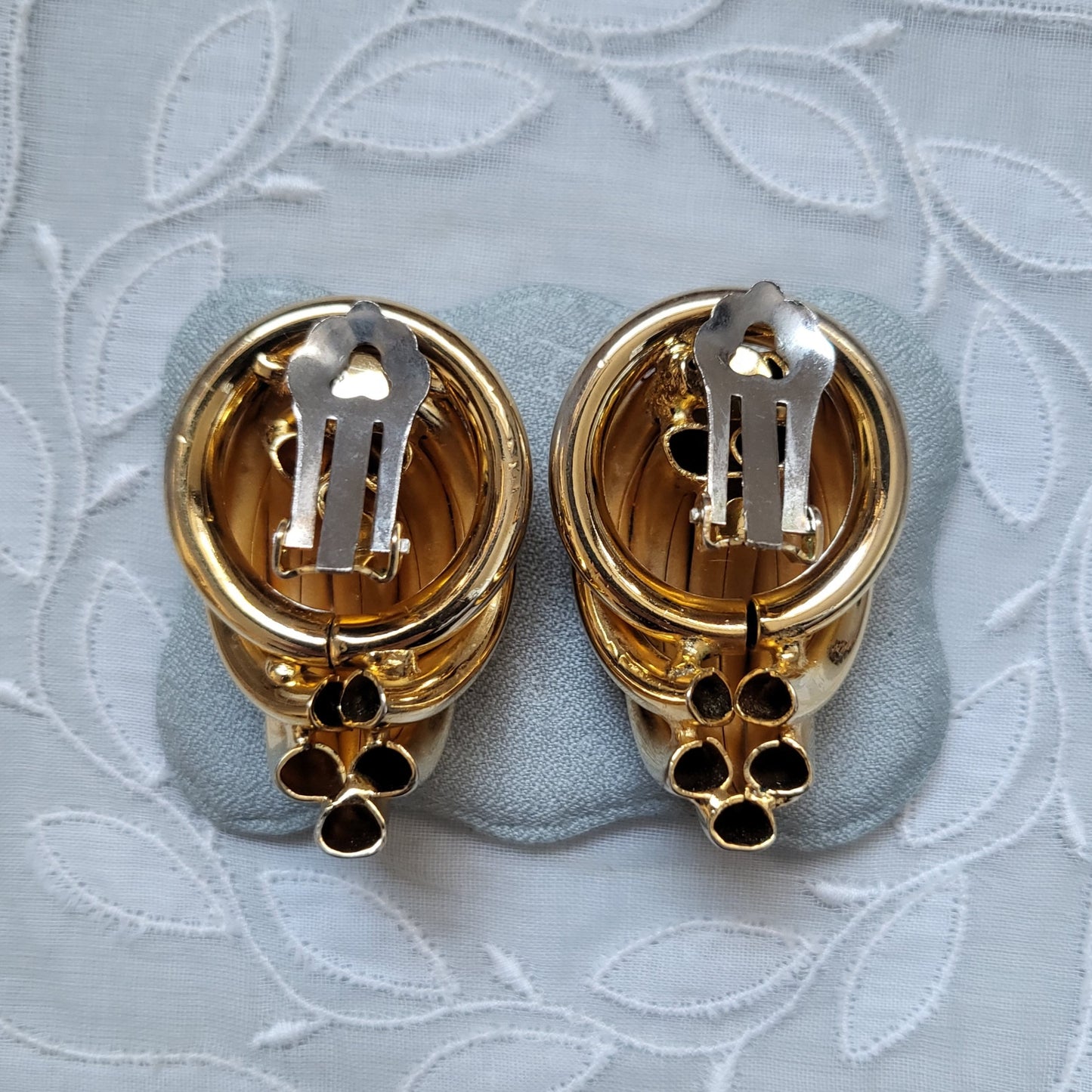 Clip on - Statement Crystal Tube Knot Clip on Earrings