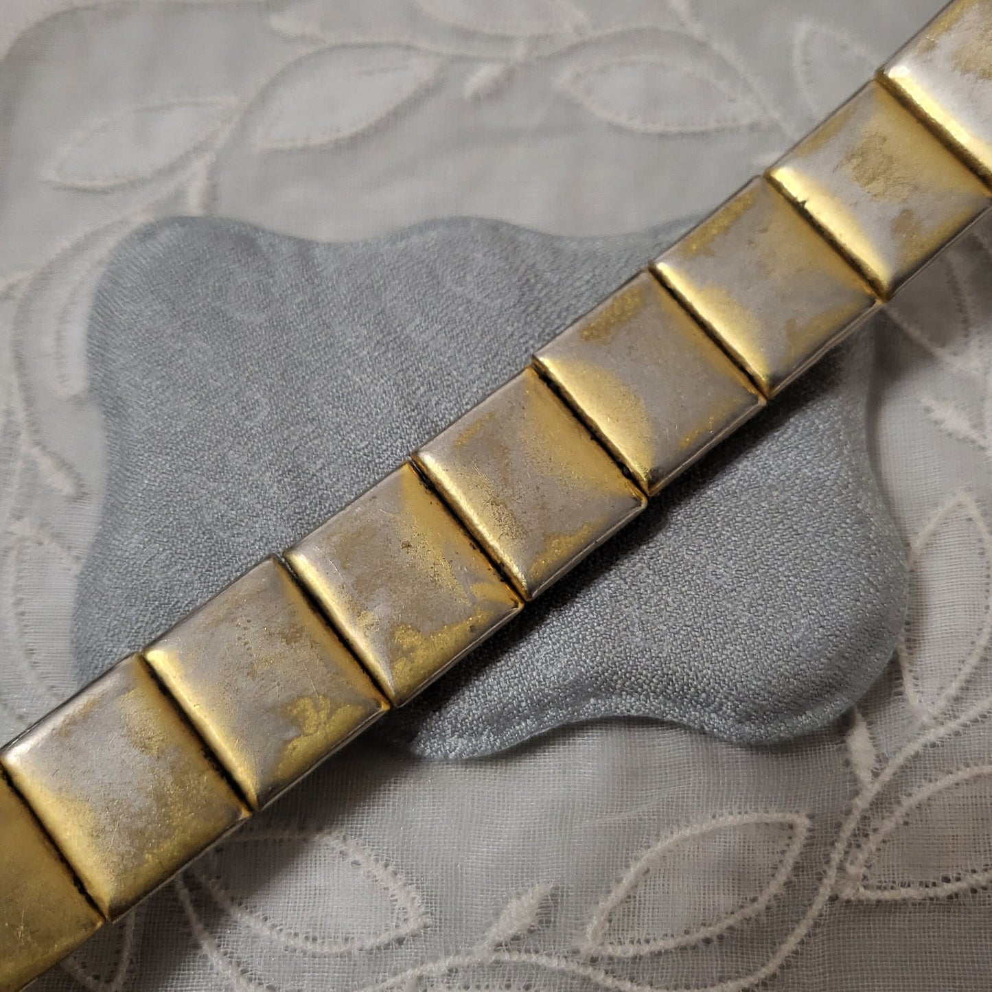Bracelet - Mother of Pearl Damascene Panel Bracelet