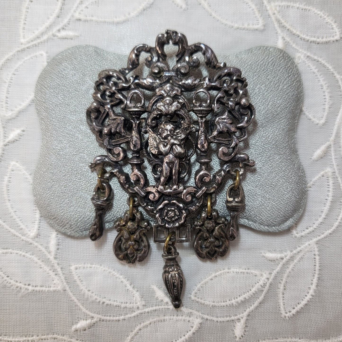 Brooch -Miracle Creation Rococo Cherub Brooch