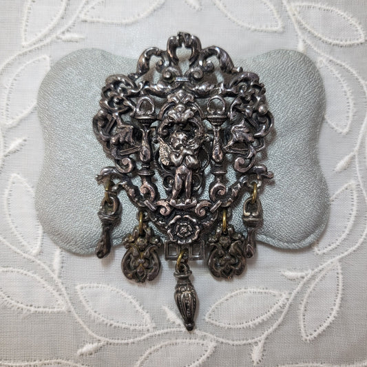 Brooch -Miracle Creation Rococo Cherub Brooch