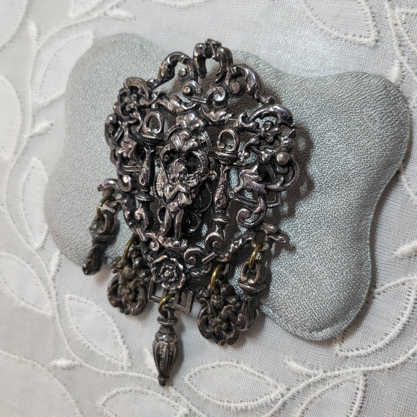 Brooch -Miracle Creation Rococo Cherub Brooch