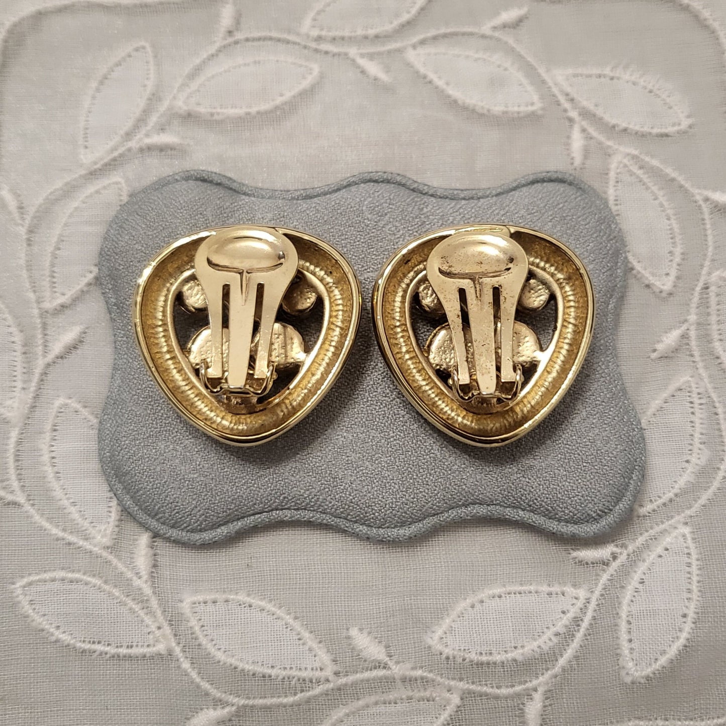 Clip on - Multicoloured Gripoix Triangular Clip On Earrings