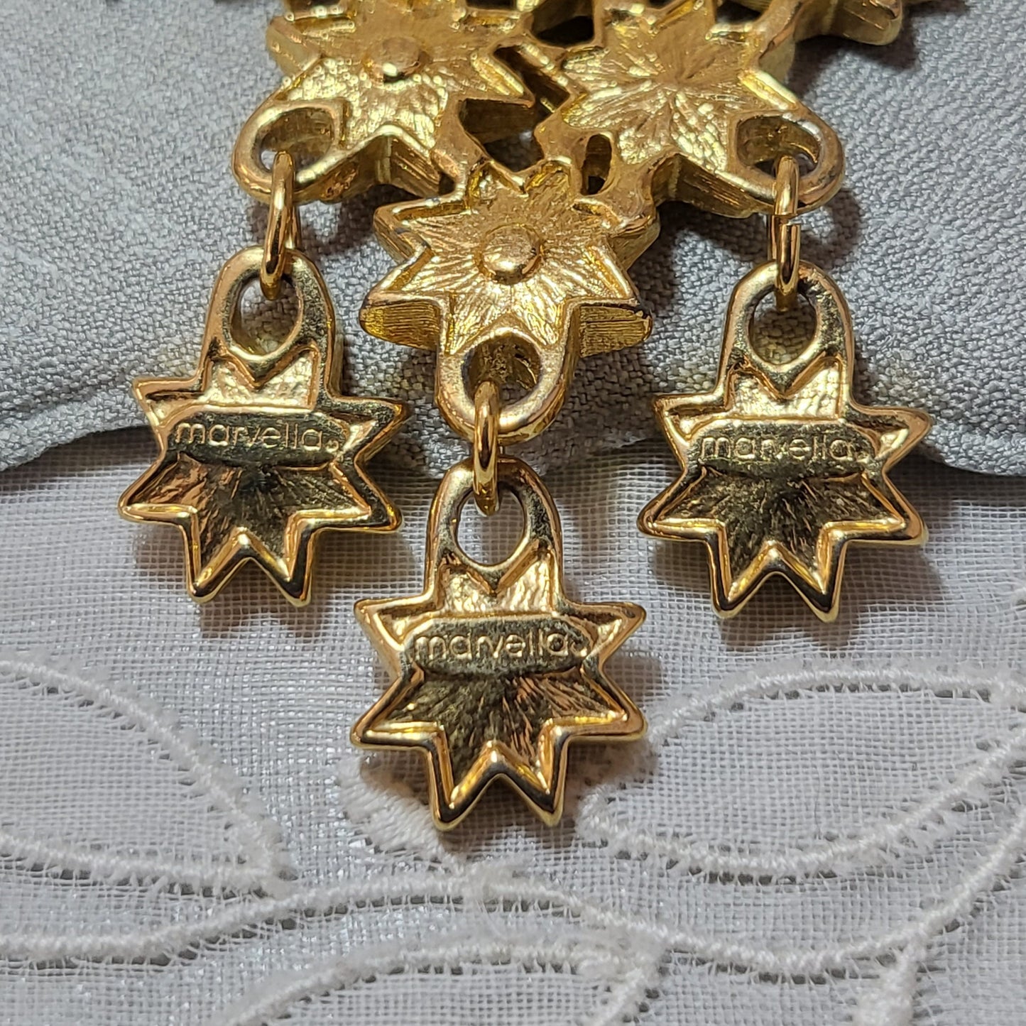 Brooch - Marvella Pearl and Crystal Star Cluster Brooch