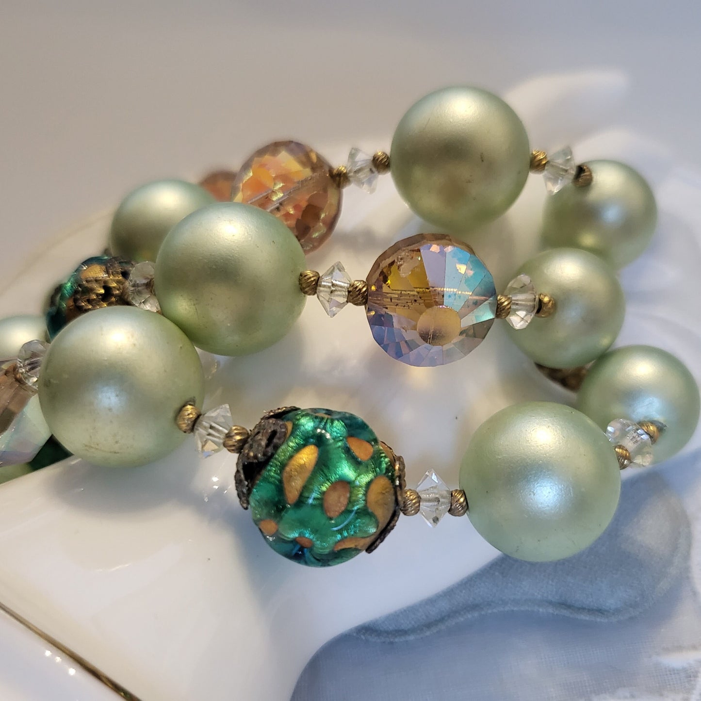 Bracelet - Vendome Green Beads Bracelet