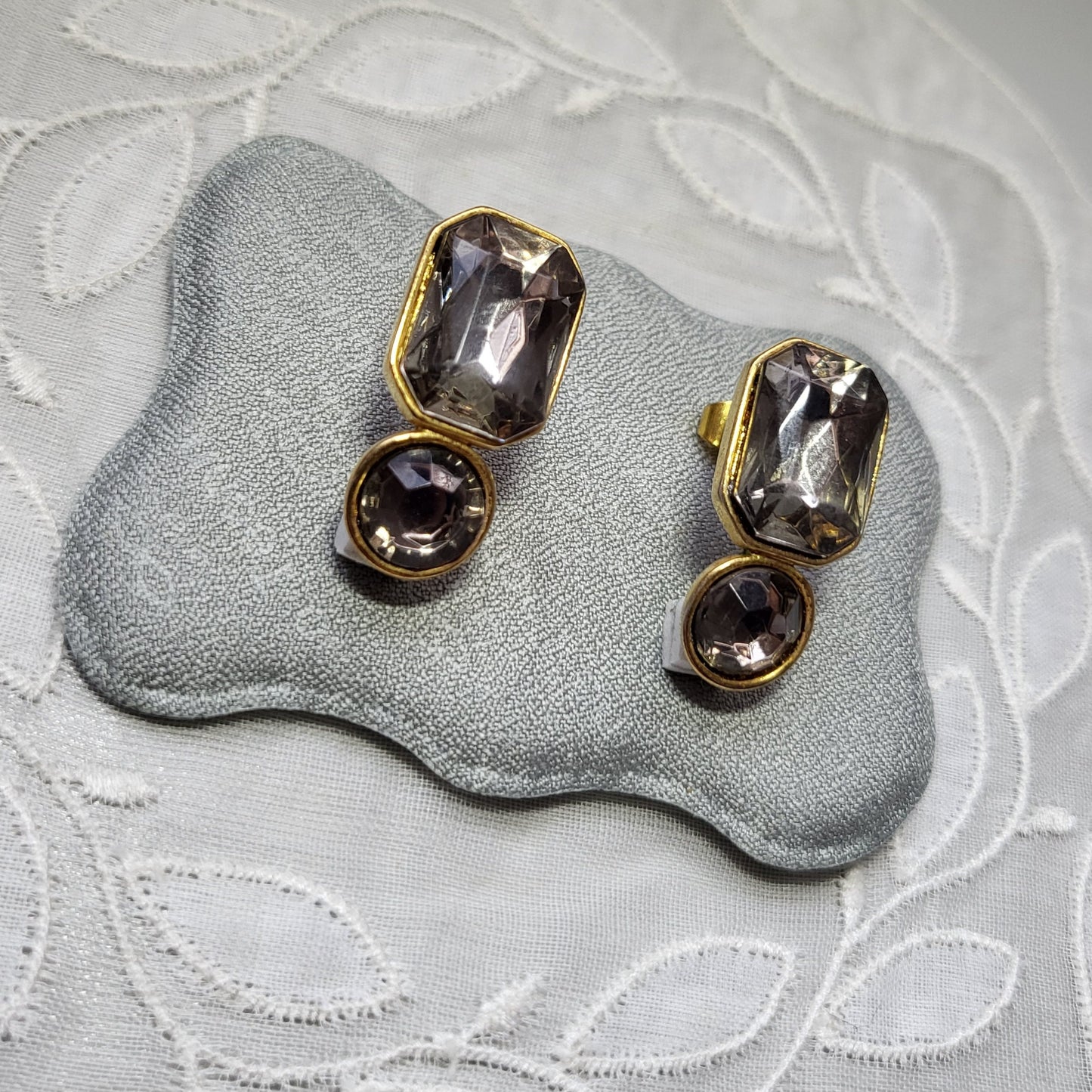 Posts - TAT Grey Crystals Post Earrings