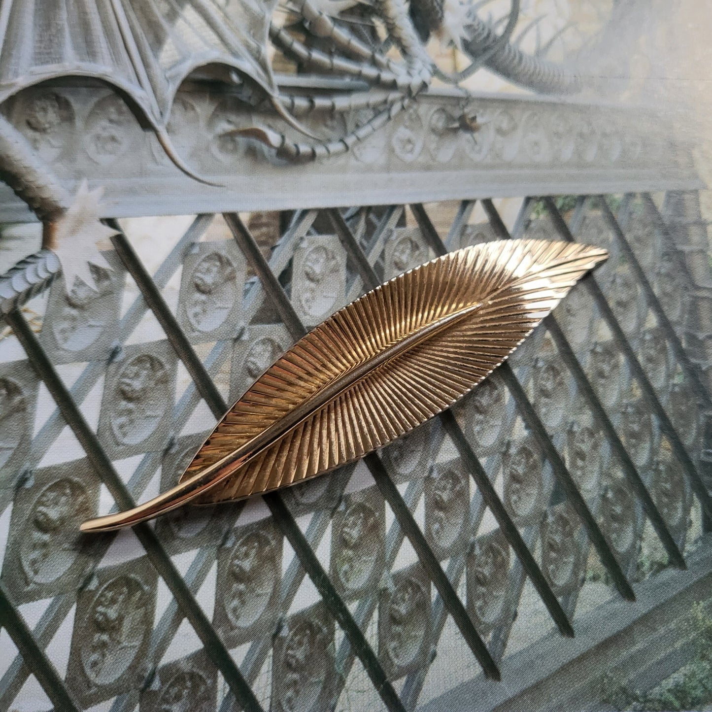 Brooch - Marcel Boucher Gold Leaf Brooch