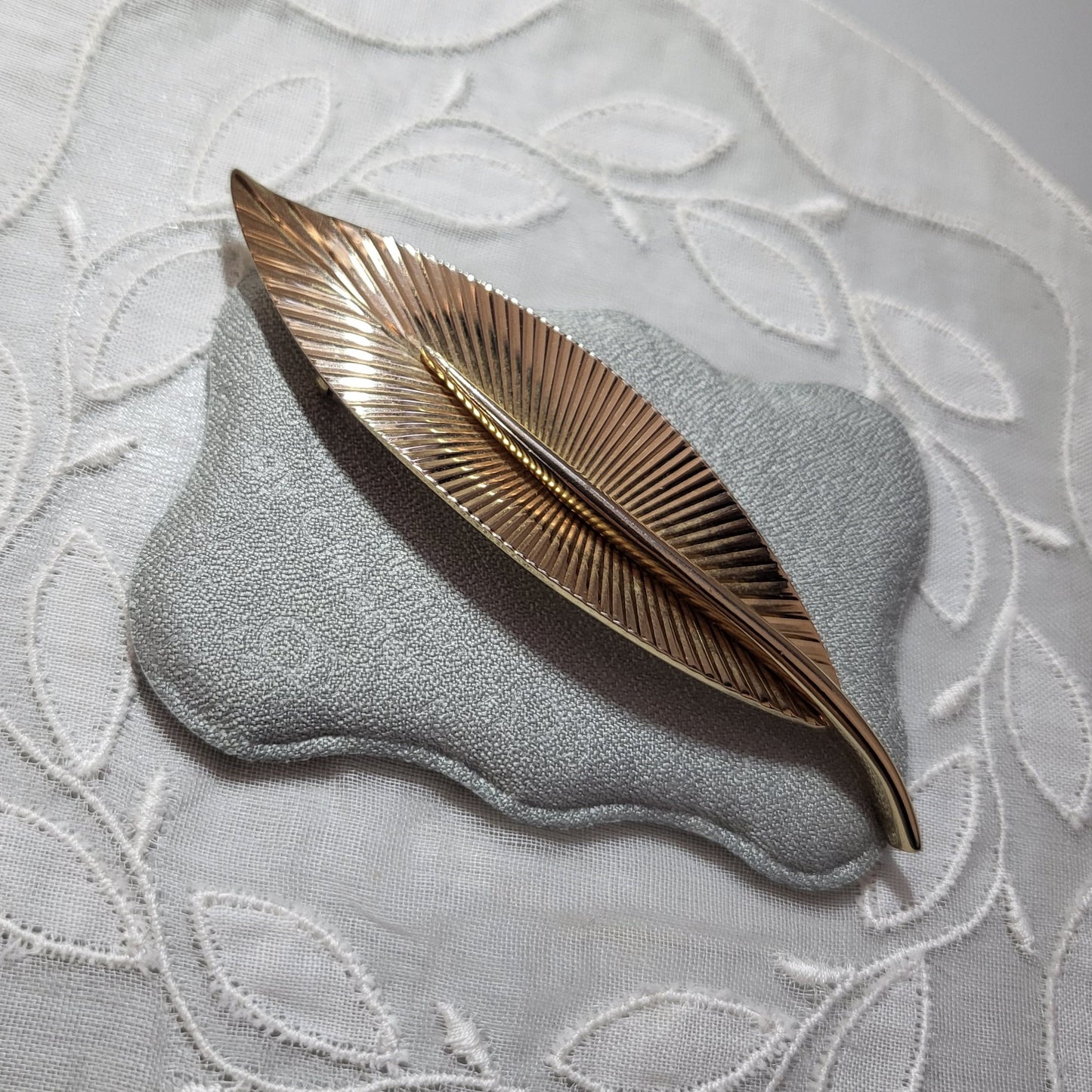 Brooch - Marcel Boucher Gold Leaf Brooch