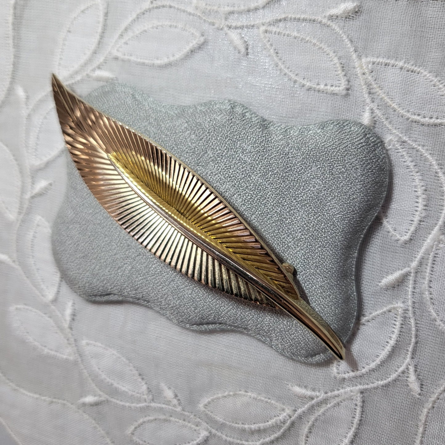 Brooch - Marcel Boucher Gold Leaf Brooch