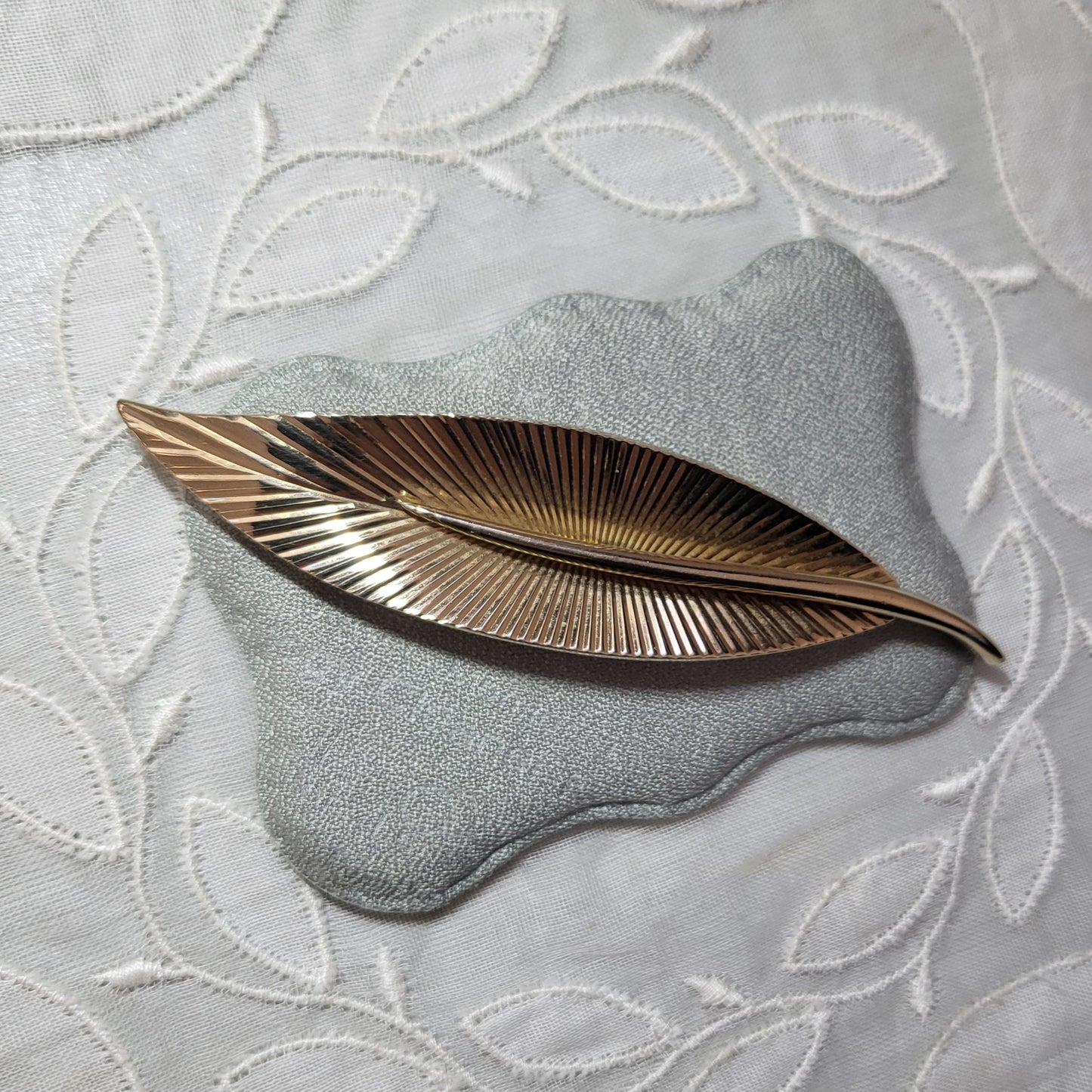 Brooch - Marcel Boucher Gold Leaf Brooch