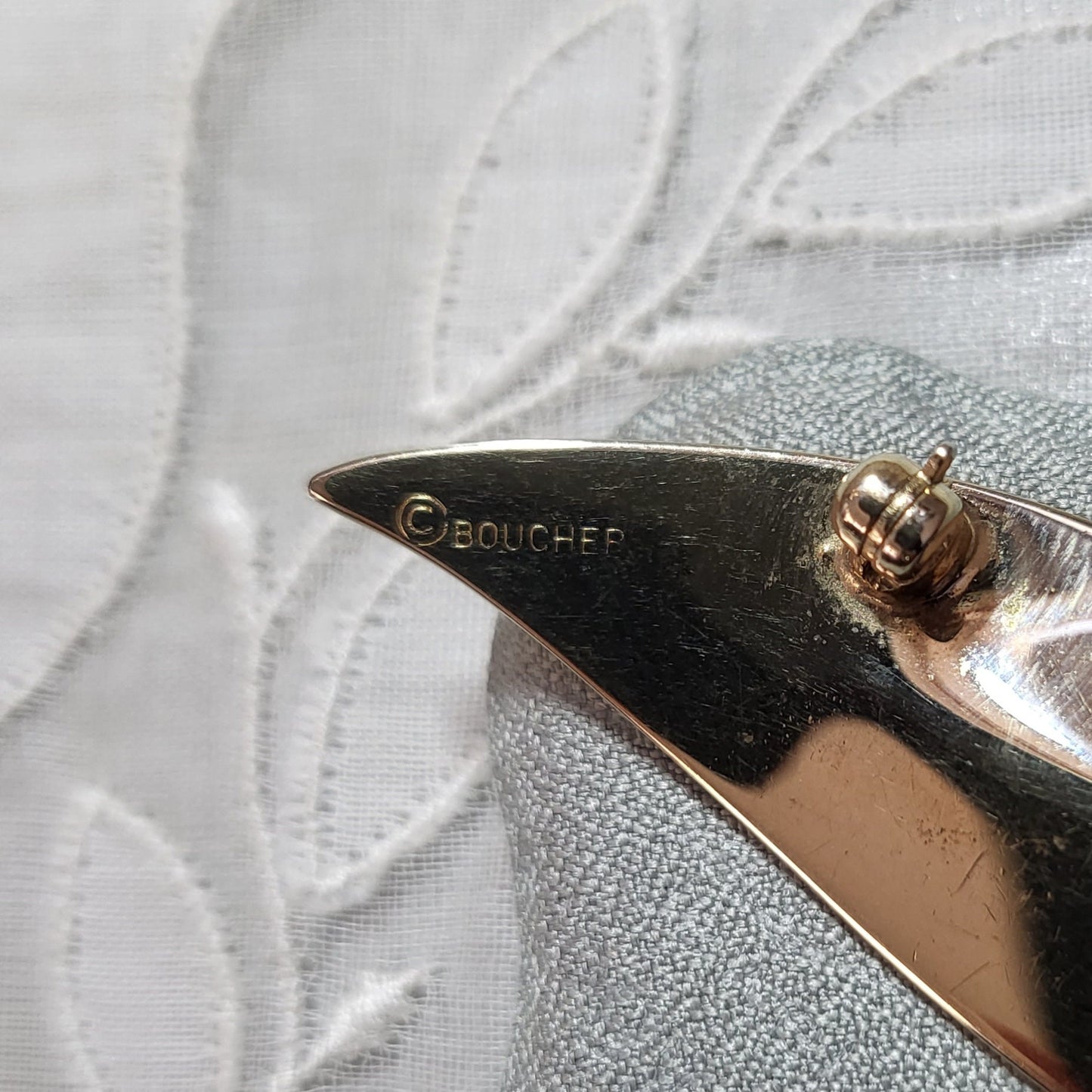 Brooch - Marcel Boucher Gold Leaf Brooch