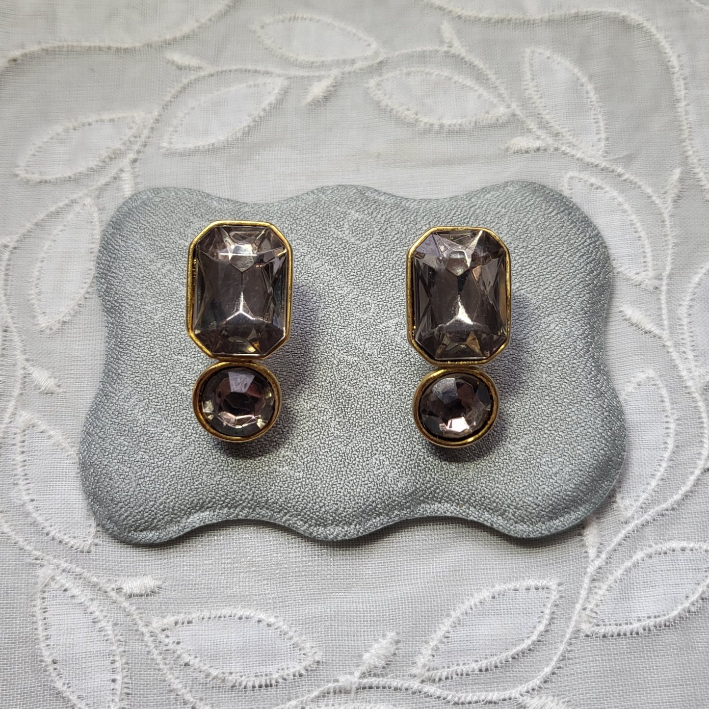 Posts - TAT Grey Crystals Post Earrings