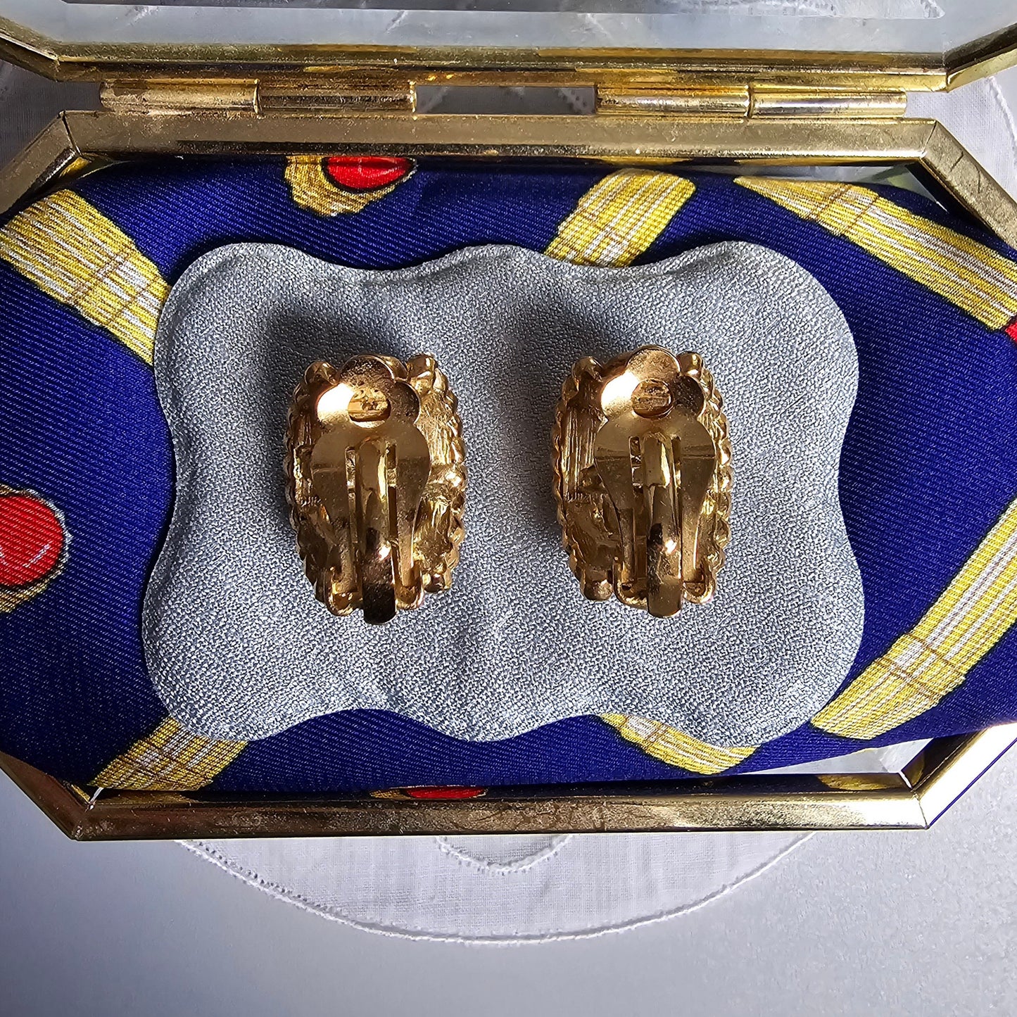 Clip on - Crystal Half Hoop Clip On Earrings