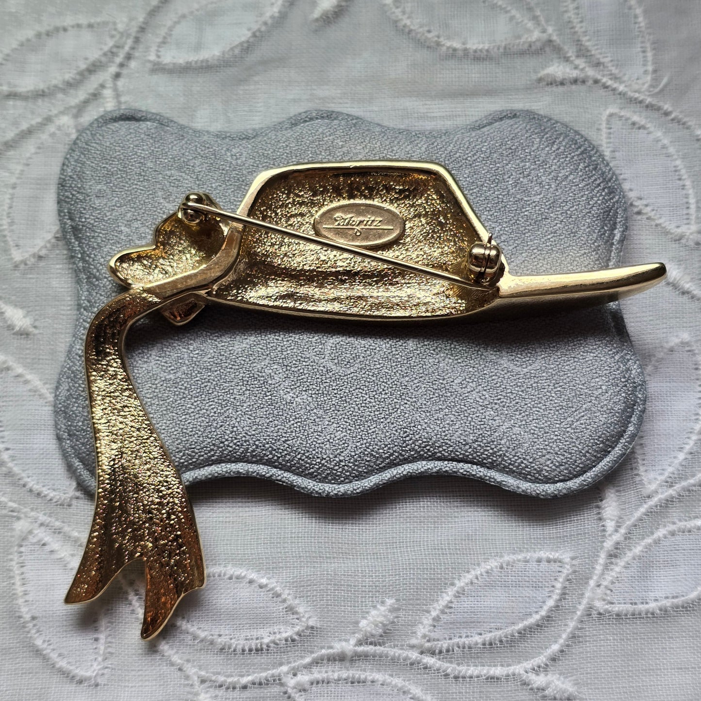 Brooch - Moritz Crystals Bow Hat Brooch