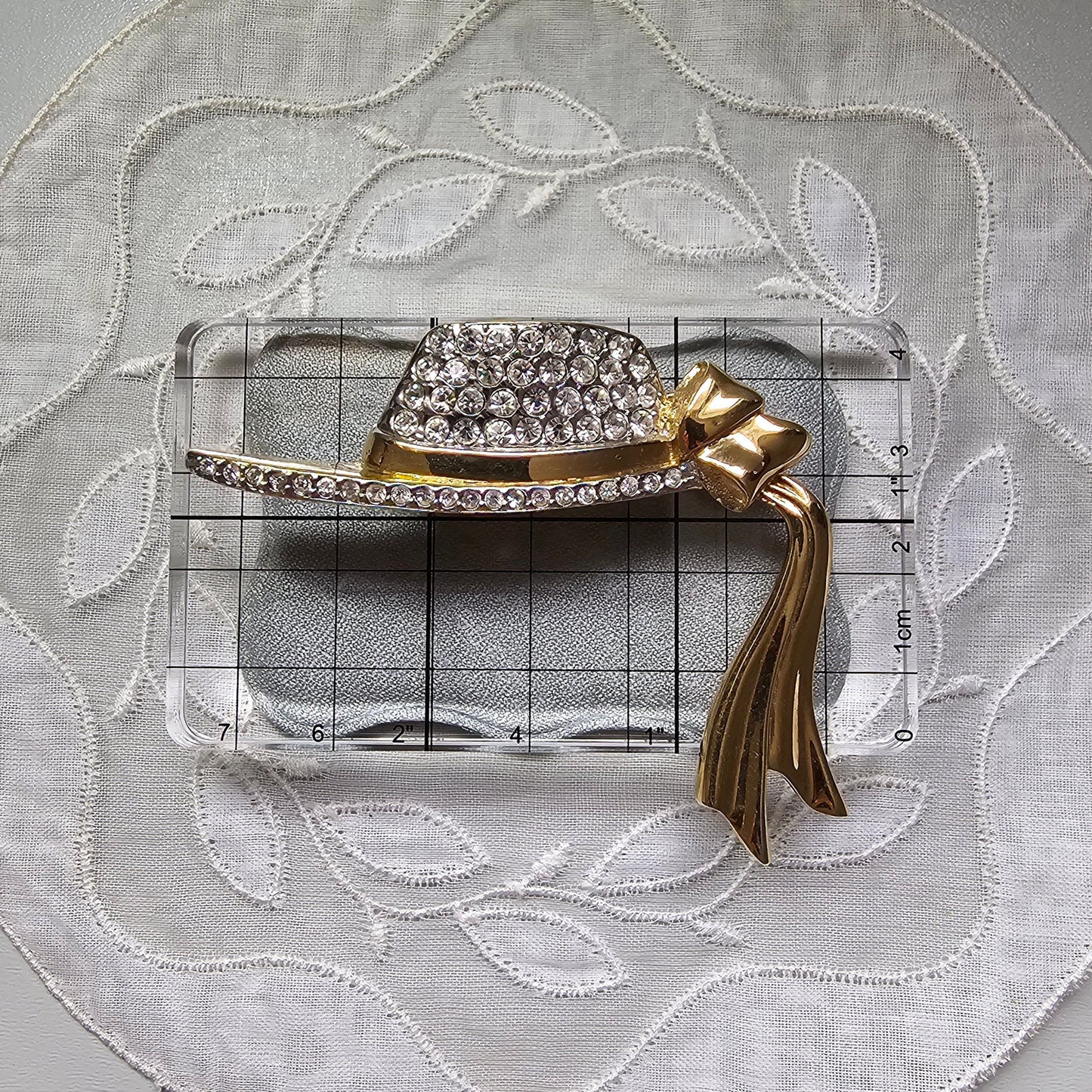 Brooch - Moritz Crystals Bow Hat Brooch