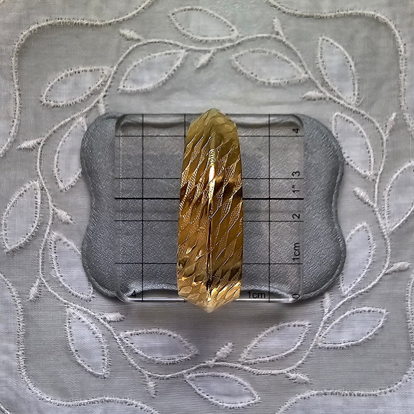 Clip on - Textured Gold Hoop Clip on Earrings