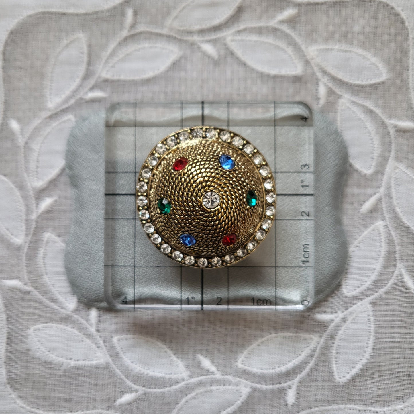 Clip on - Multicoloured Crystal Dome Clip On Earrings