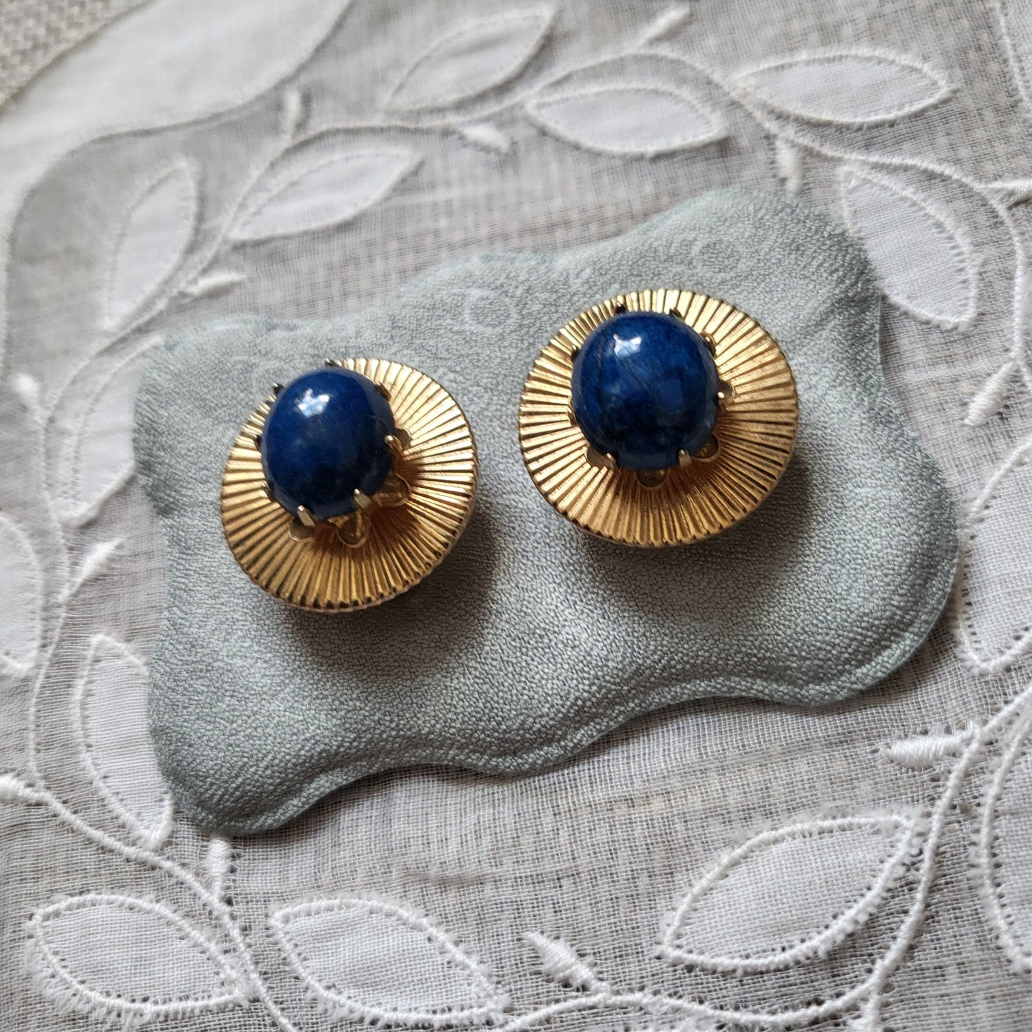 Clip on - Jewelcraft Lapis Lazuli Clip on Earrings
