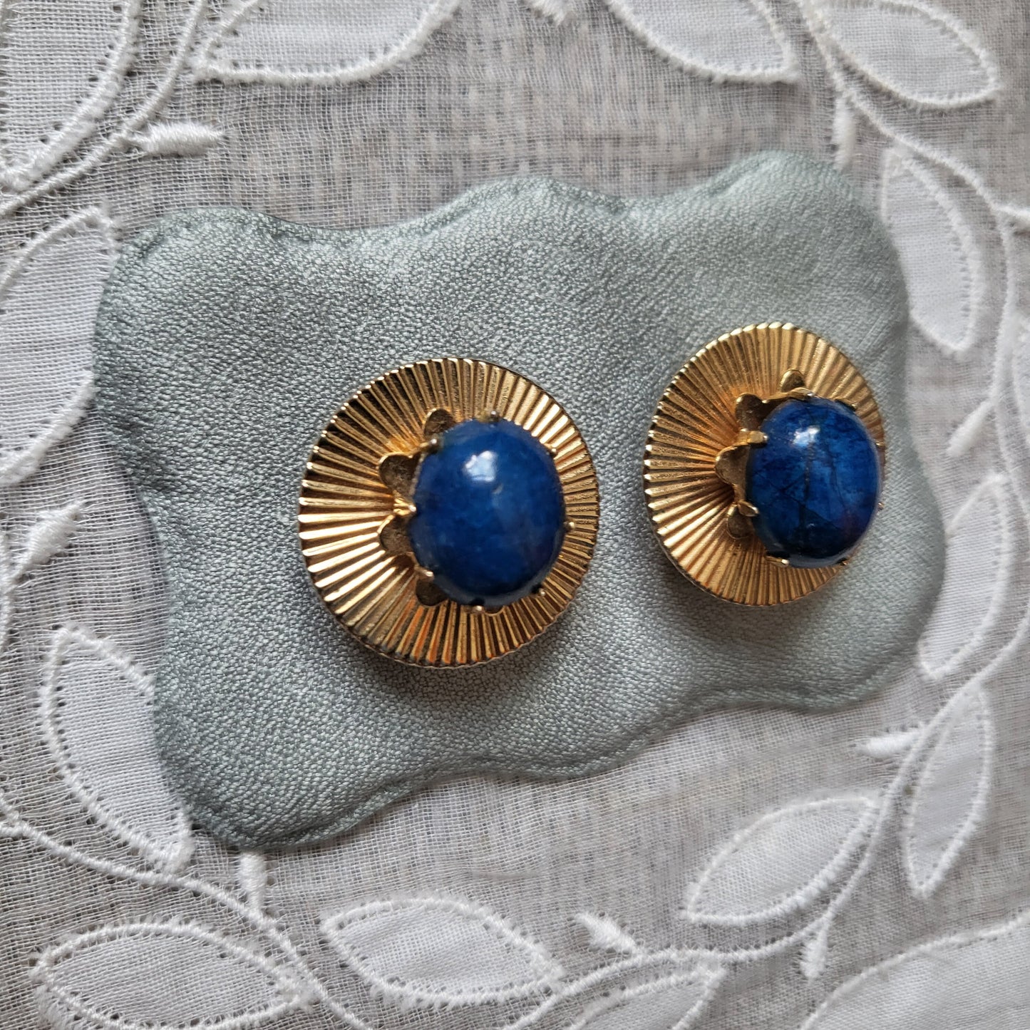 Clip on - Jewelcraft Lapis Lazuli Clip on Earrings