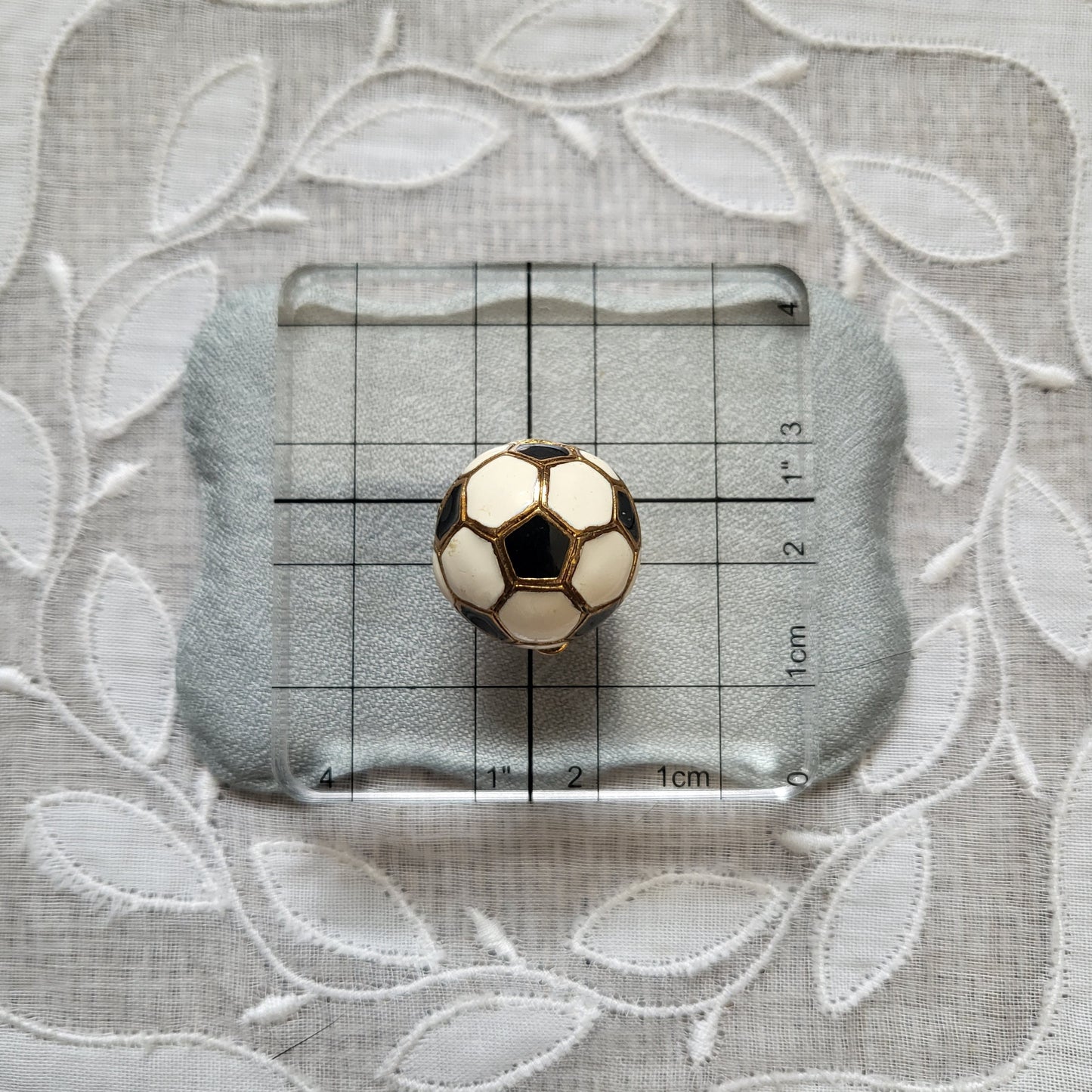 Clip on - Soccer Football Enamel Clip On Earrings