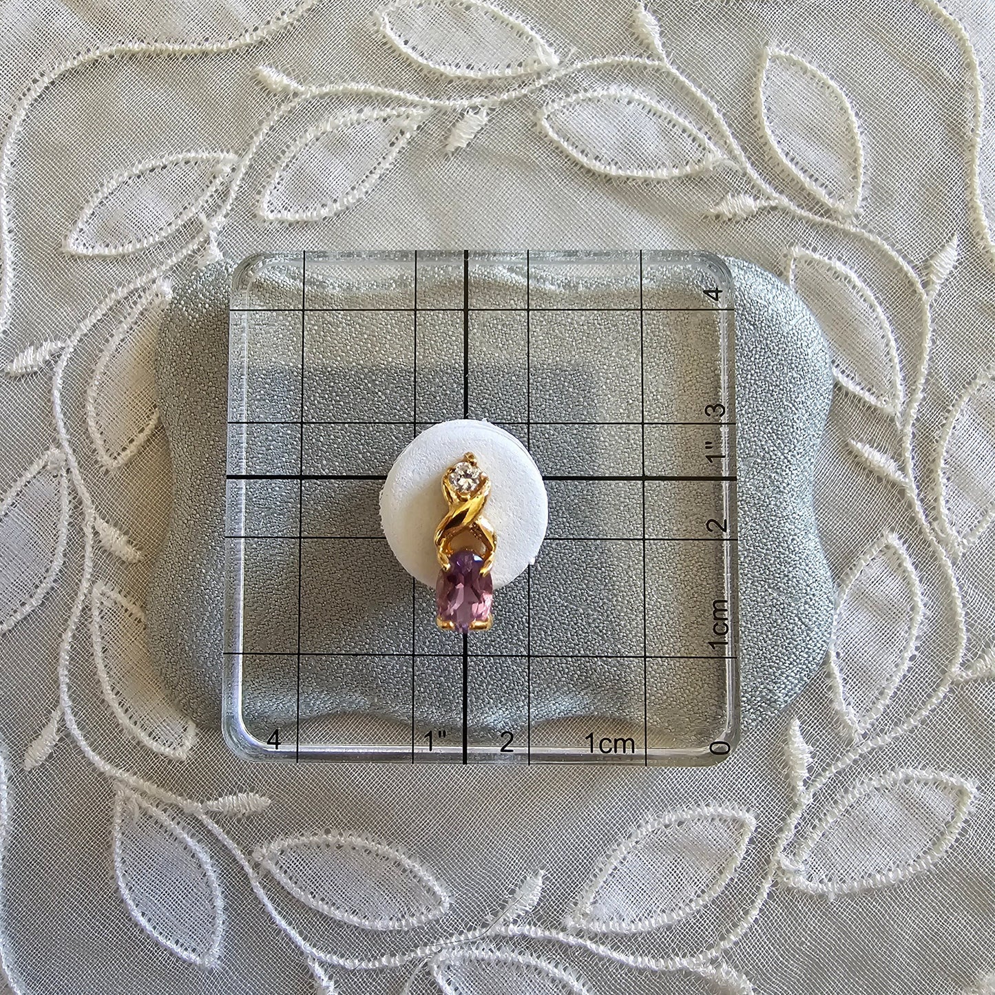 Posts - Twist Purple and Clear Crystal Stud Earrings