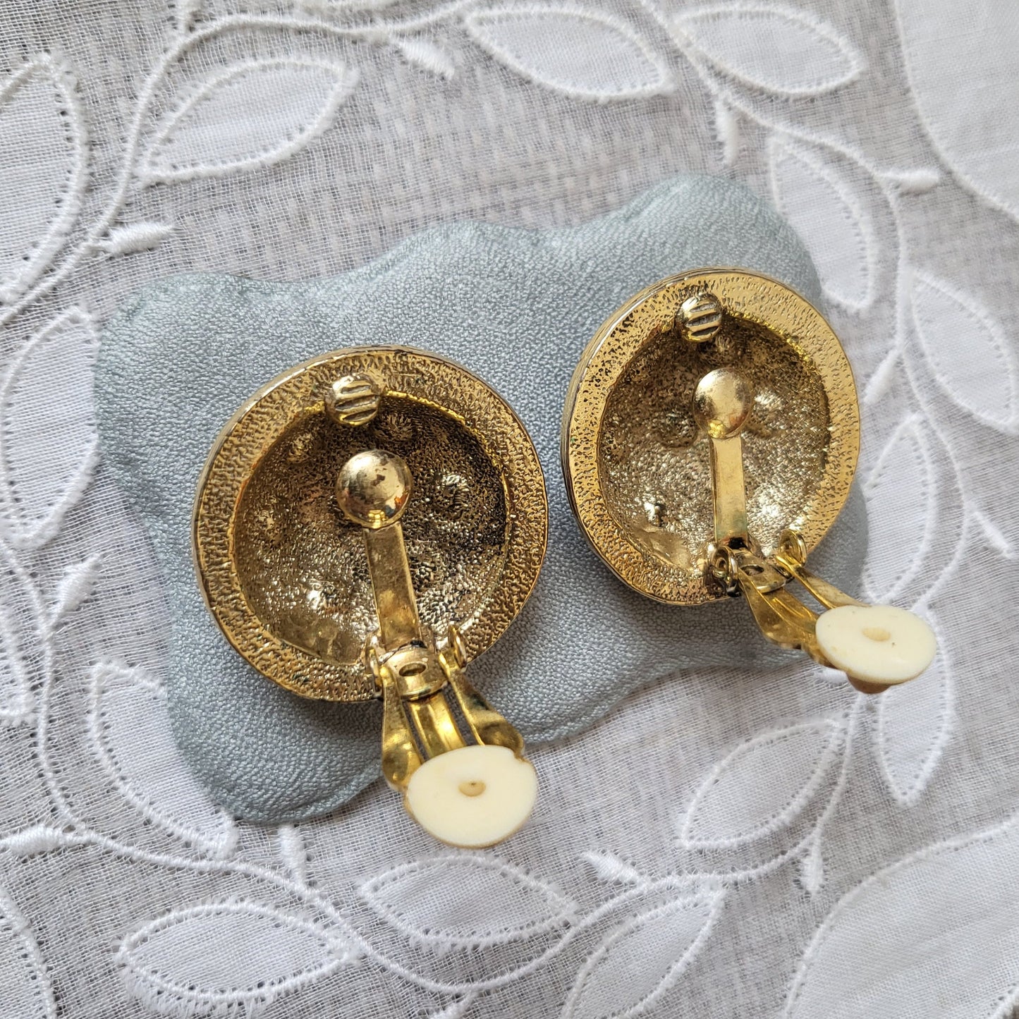 Clip on - Multicoloured Crystal Dome Clip On Earrings