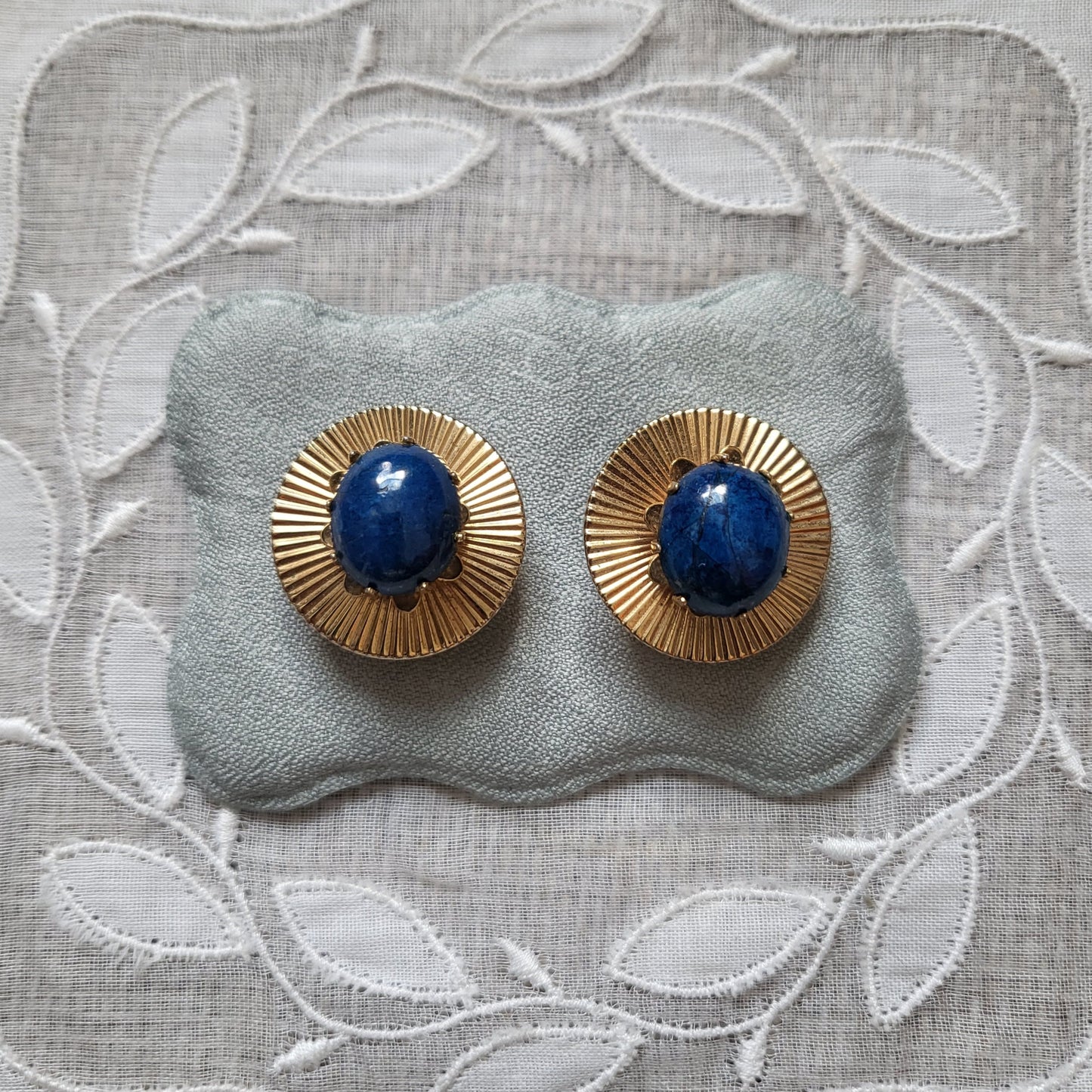 Clip on - Jewelcraft Lapis Lazuli Clip on Earrings