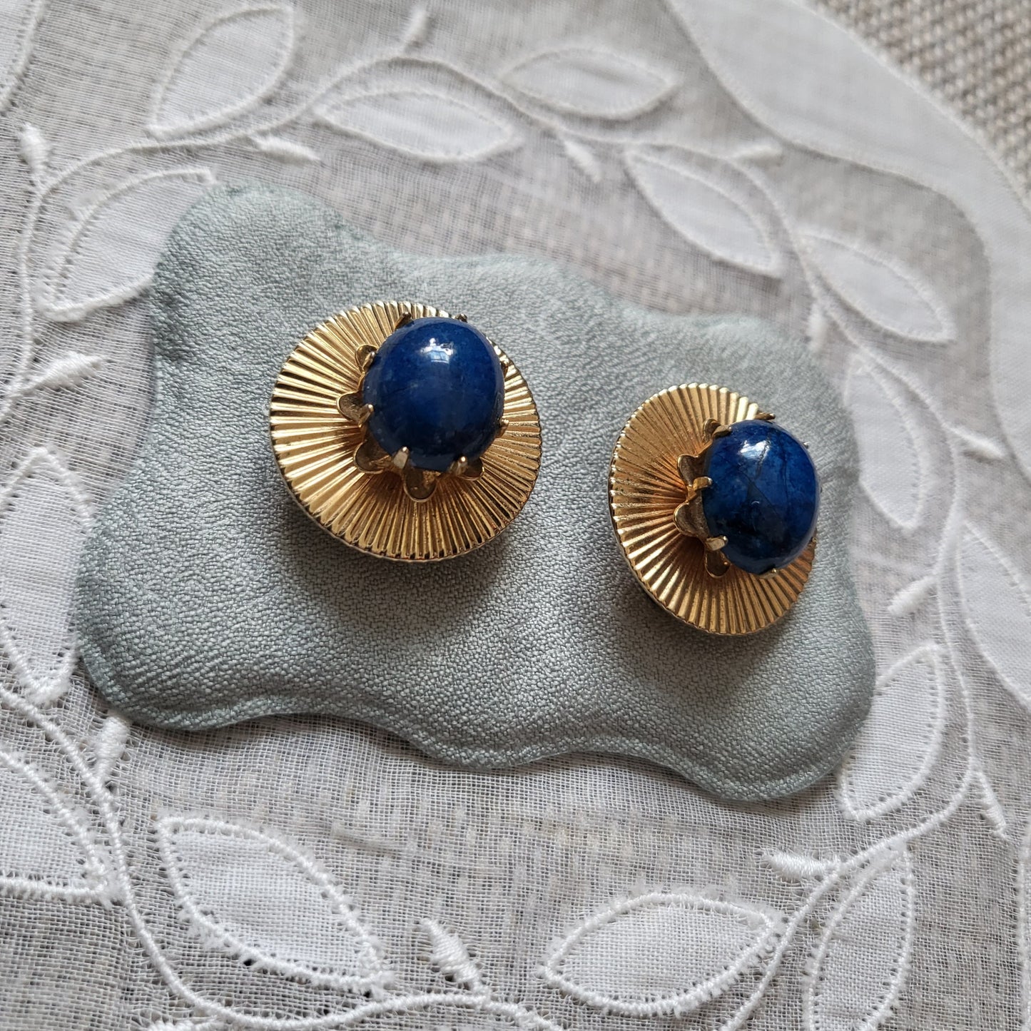 Clip on - Jewelcraft Lapis Lazuli Clip on Earrings