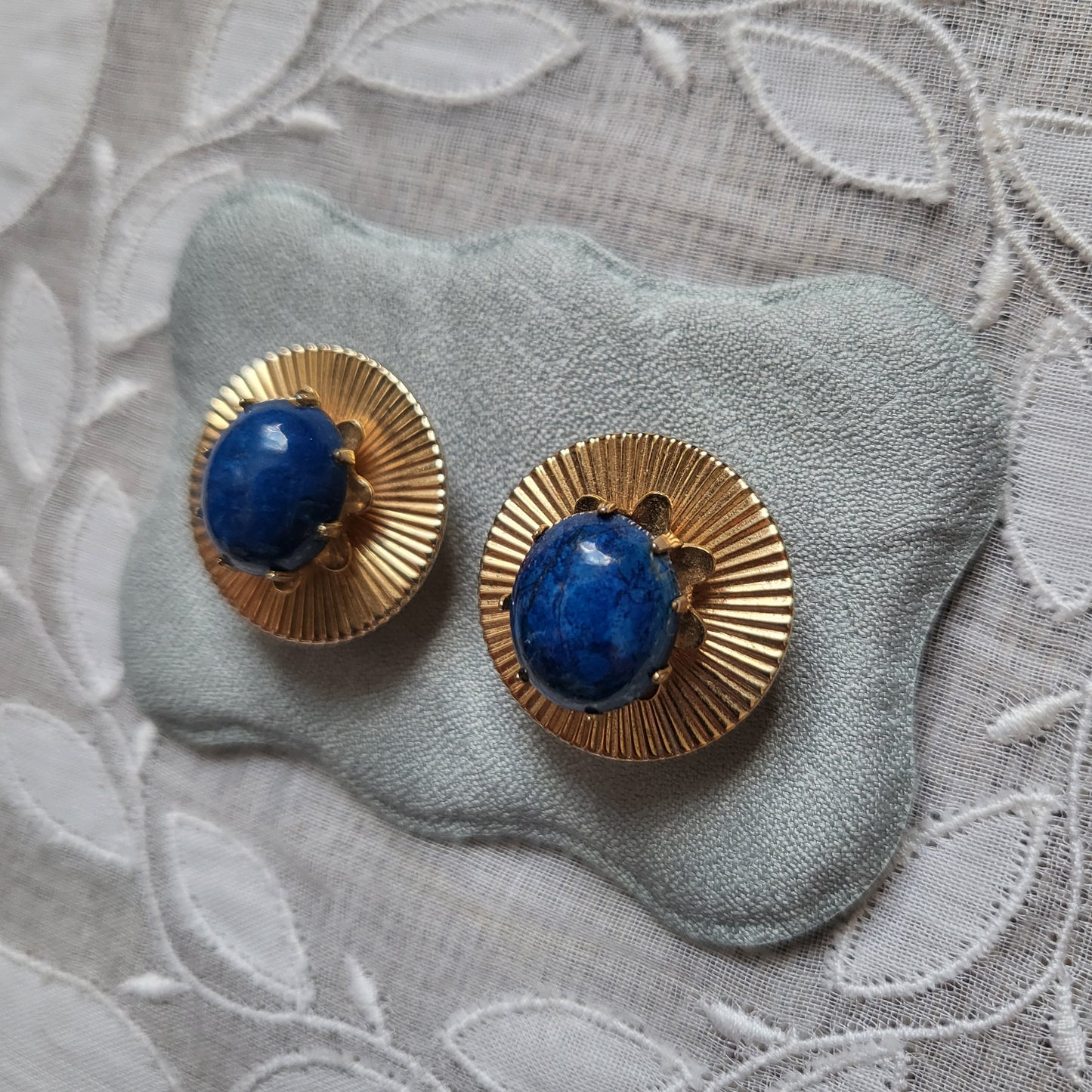 Clip on - Jewelcraft Lapis Lazuli Clip on Earrings