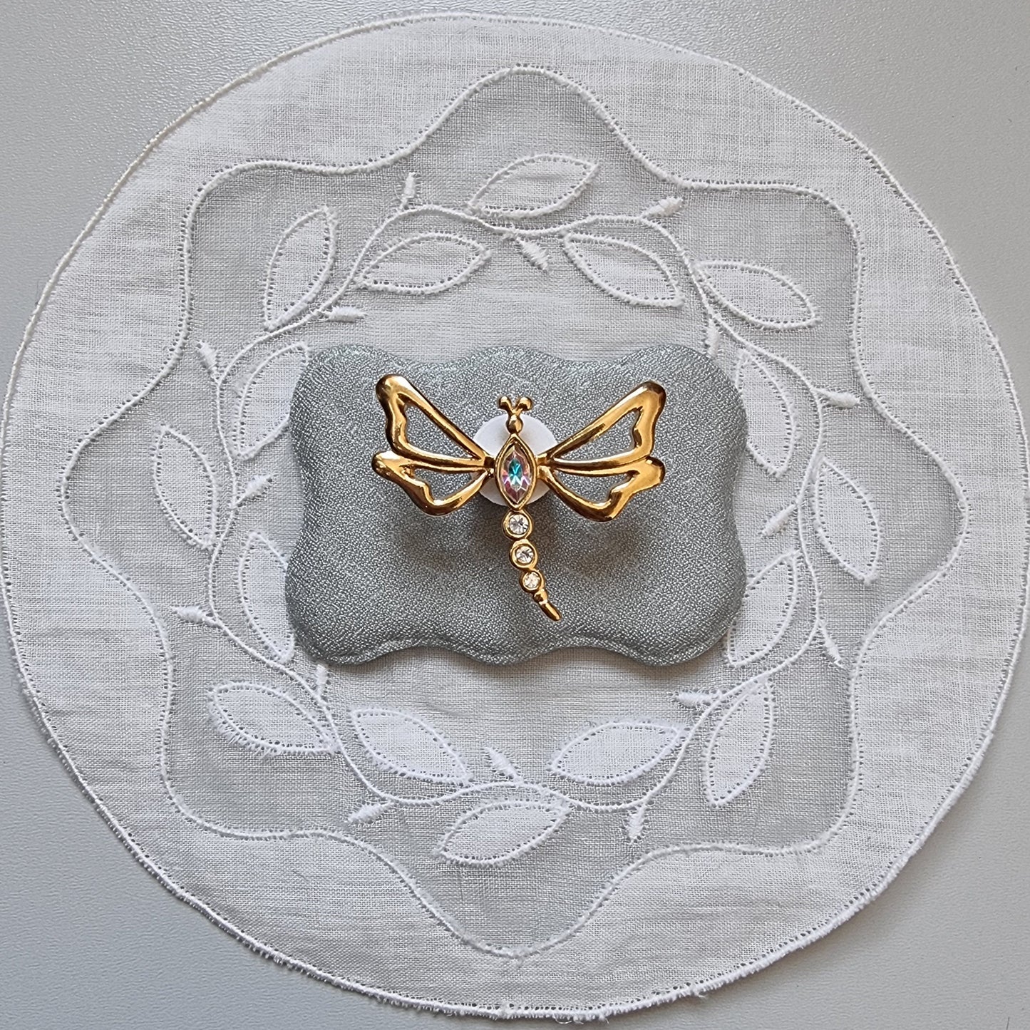 Pin - Aurora Borealis Crystal Dragonfly Pin Brooch