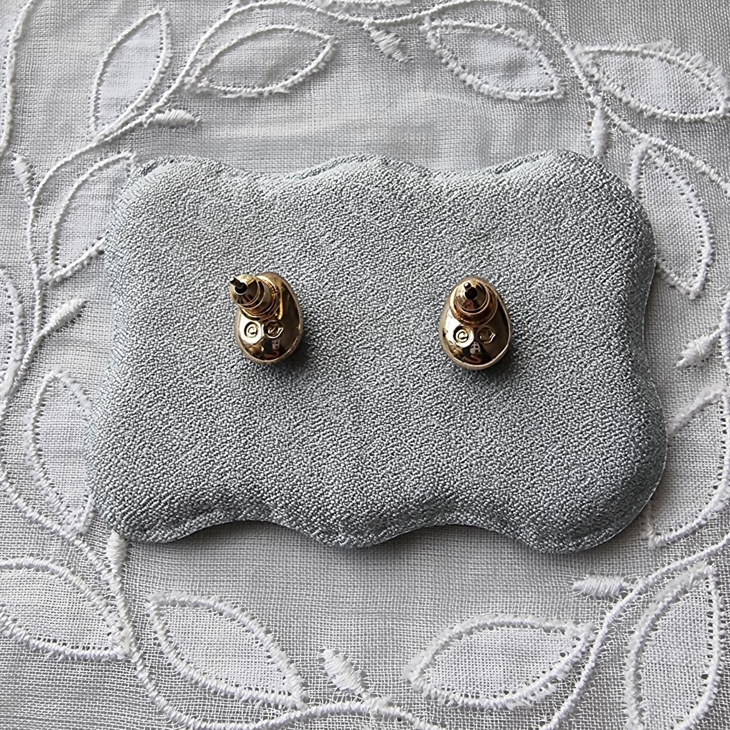 Posts - Swarovski Crystal Blue and Green Egg Stud Earrings