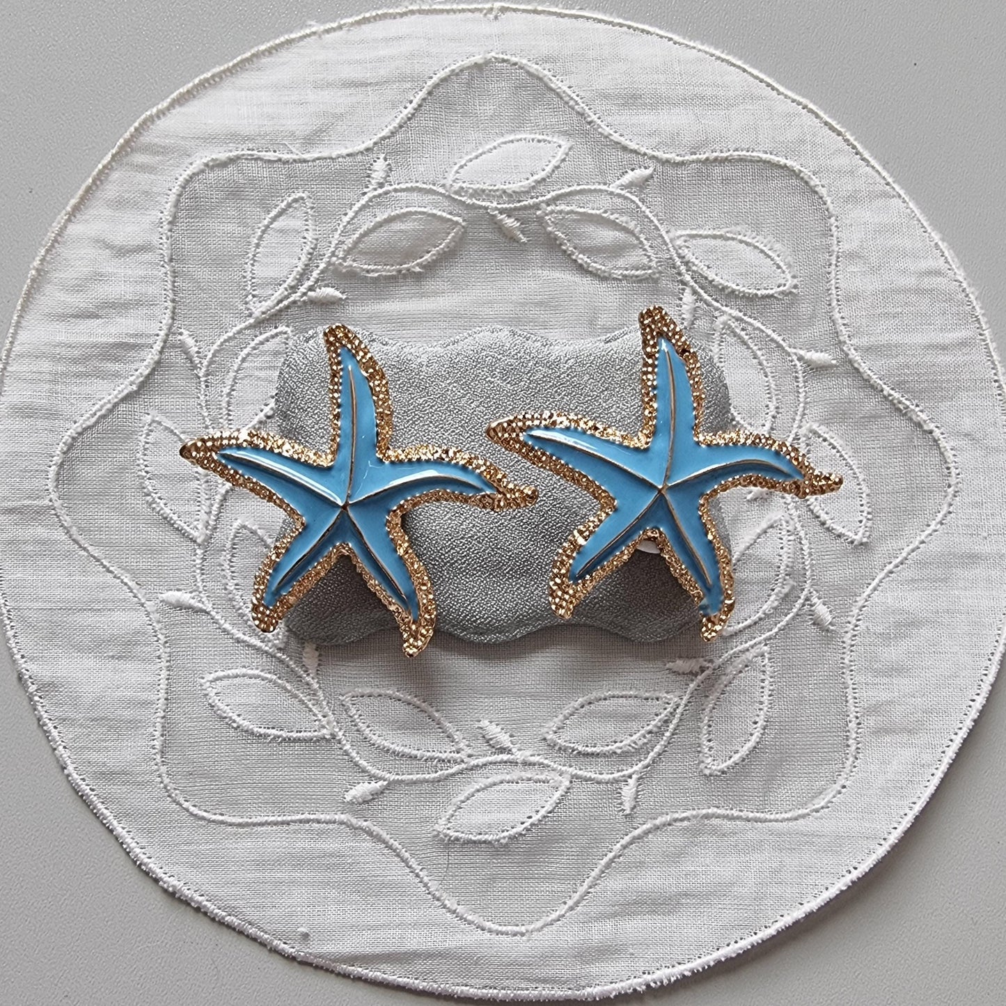 Posts - Turquoise Enamel Statfish Stud Earrings