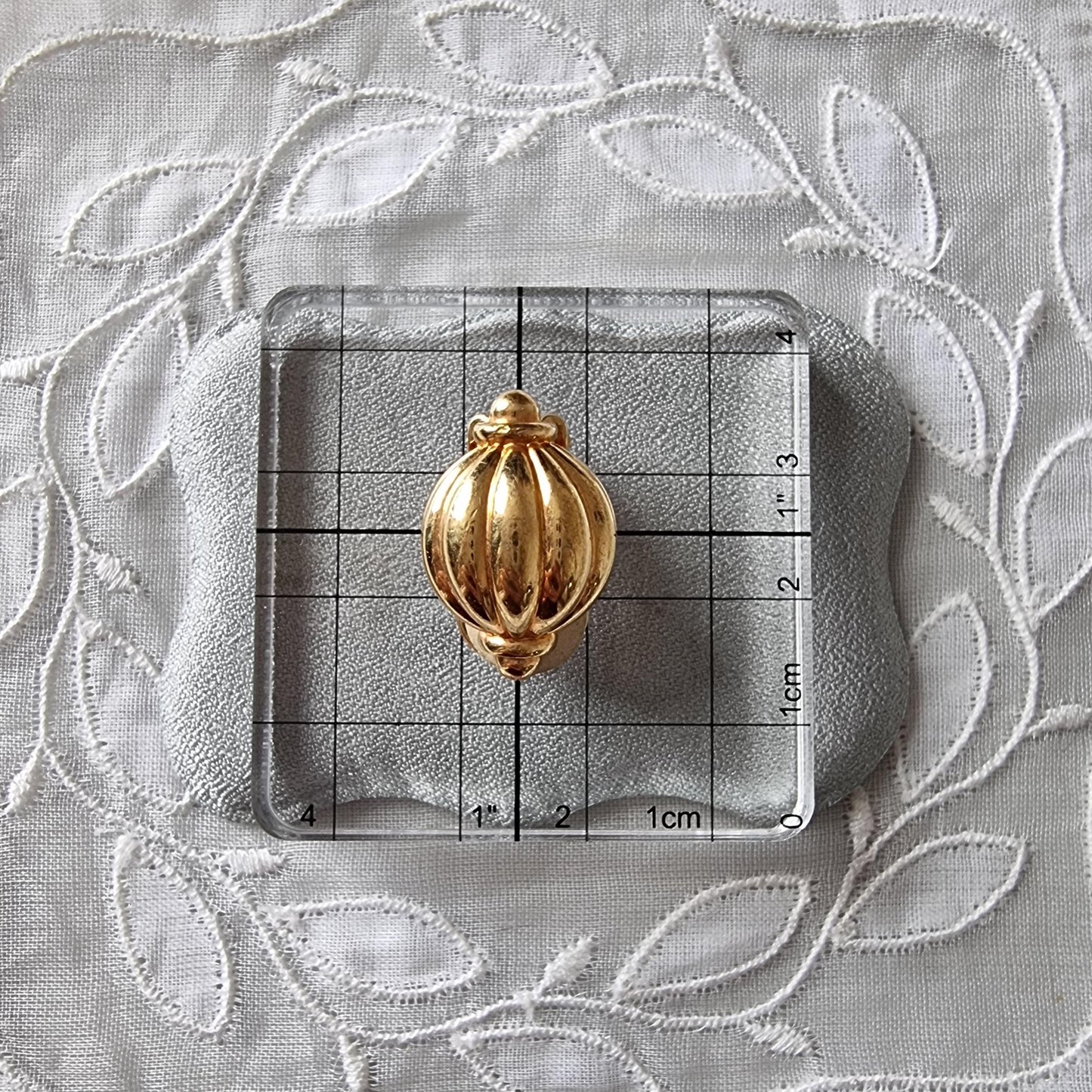 Clip on - Gold Dome Clip on Earrings