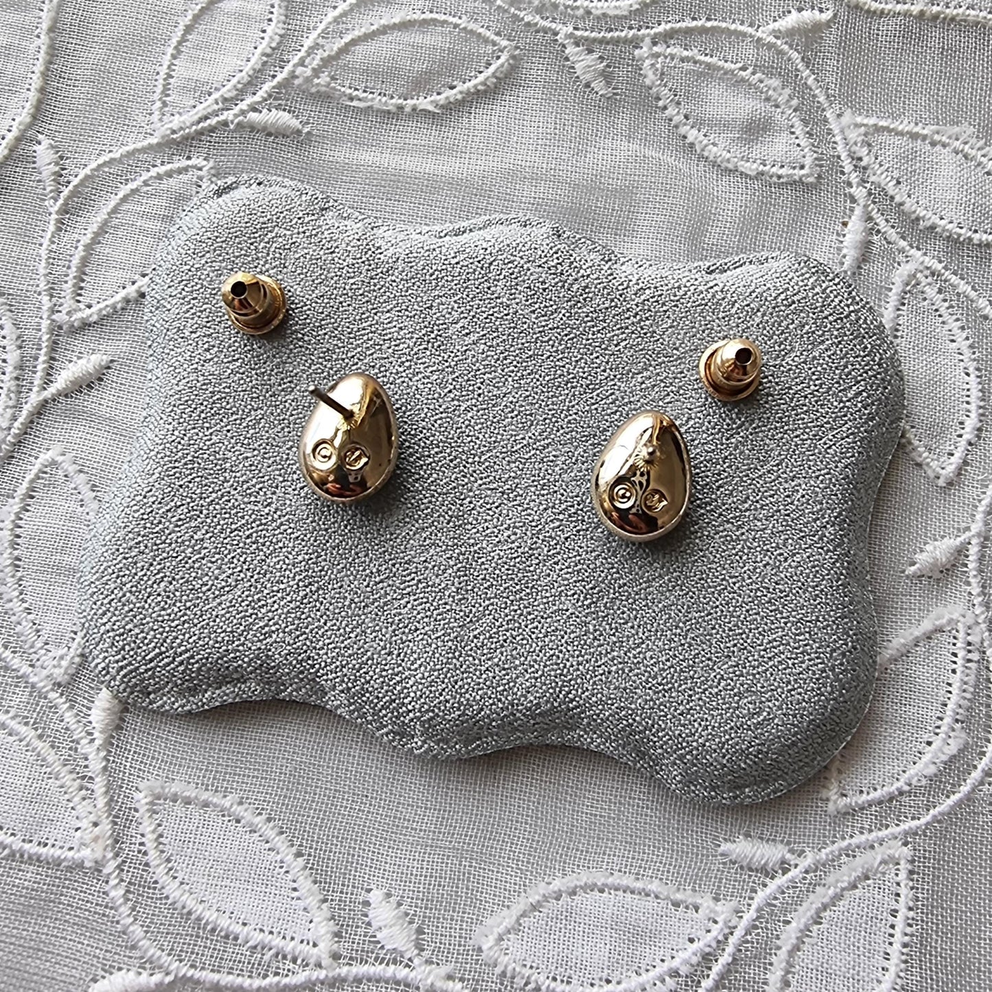 Posts - Swarovski Crystal Blue and Green Egg Stud Earrings