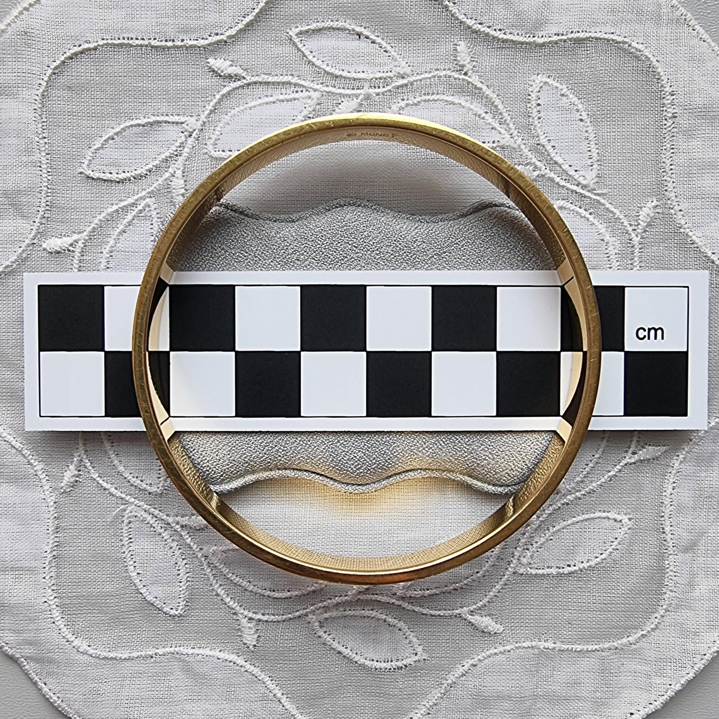 Bracelet - Monet Black Enamel Bangle Bracelet