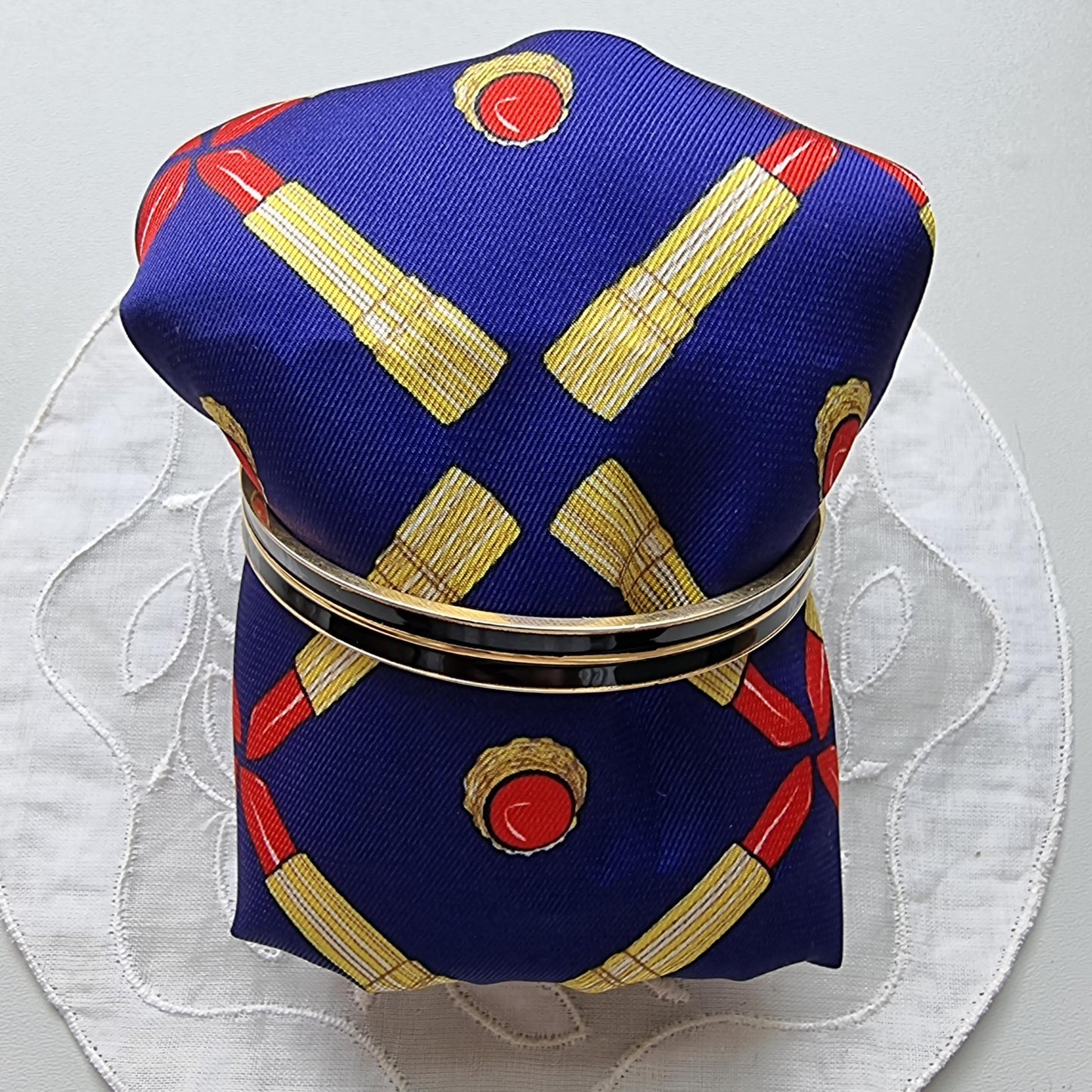 Bracelet - Monet Black Enamel Bangle Bracelet