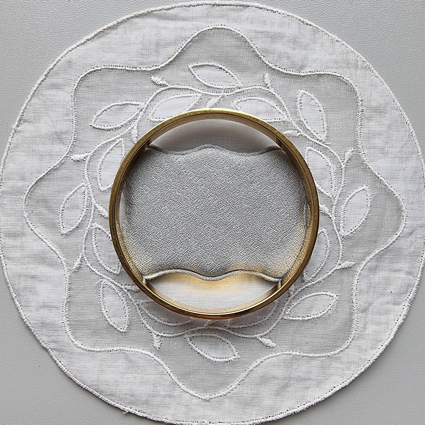 Bracelet - Monet Black Enamel Bangle Bracelet