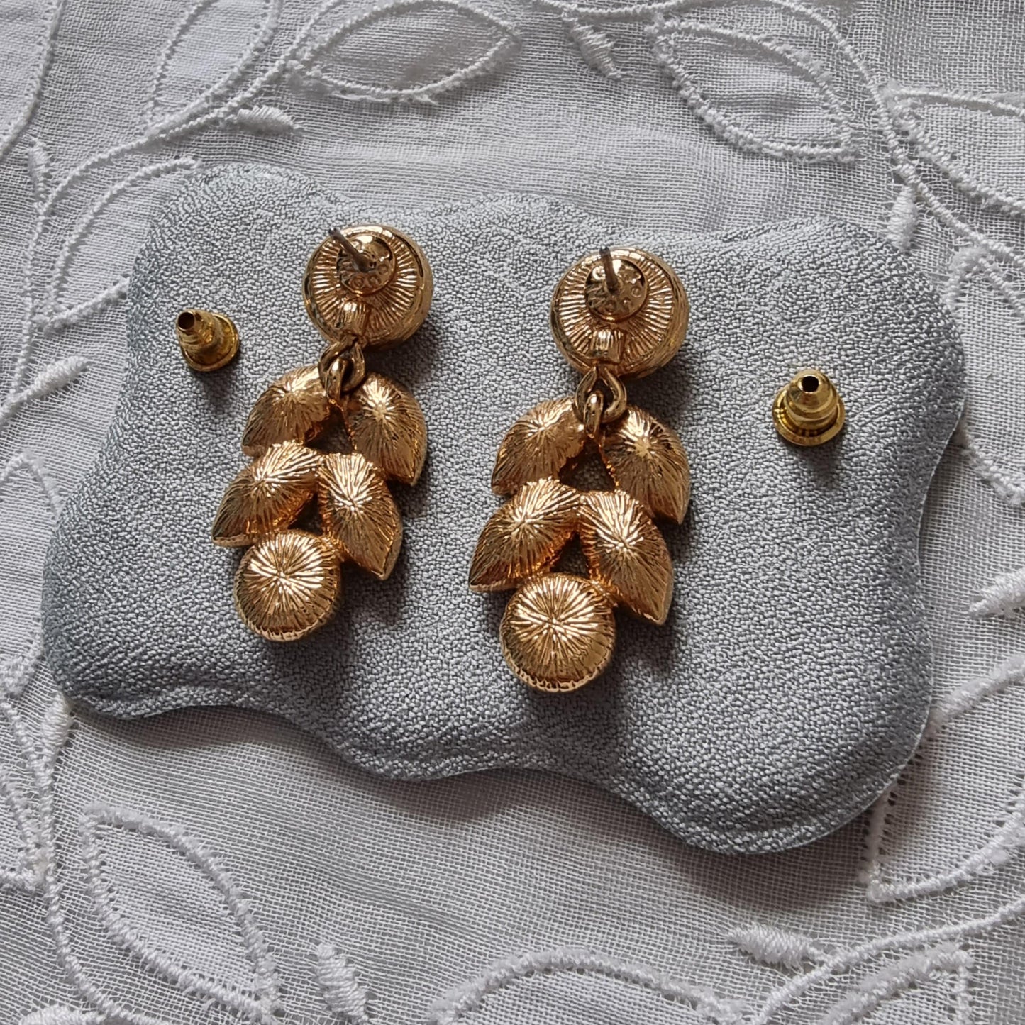 Posts - Monet Faux Pearls and Crystals Drop Earrings