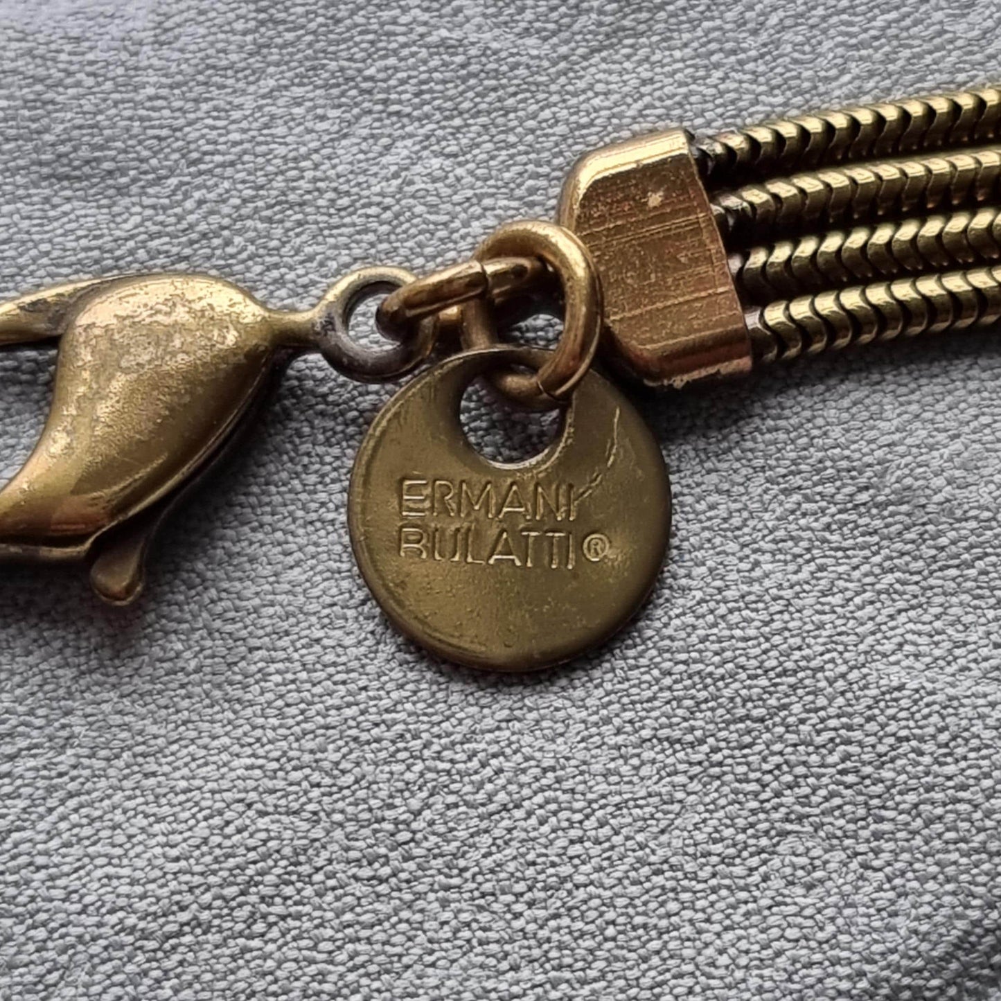 Bracelet - Ermani Bulatti Crystal Bow Snake Chain Bracelet