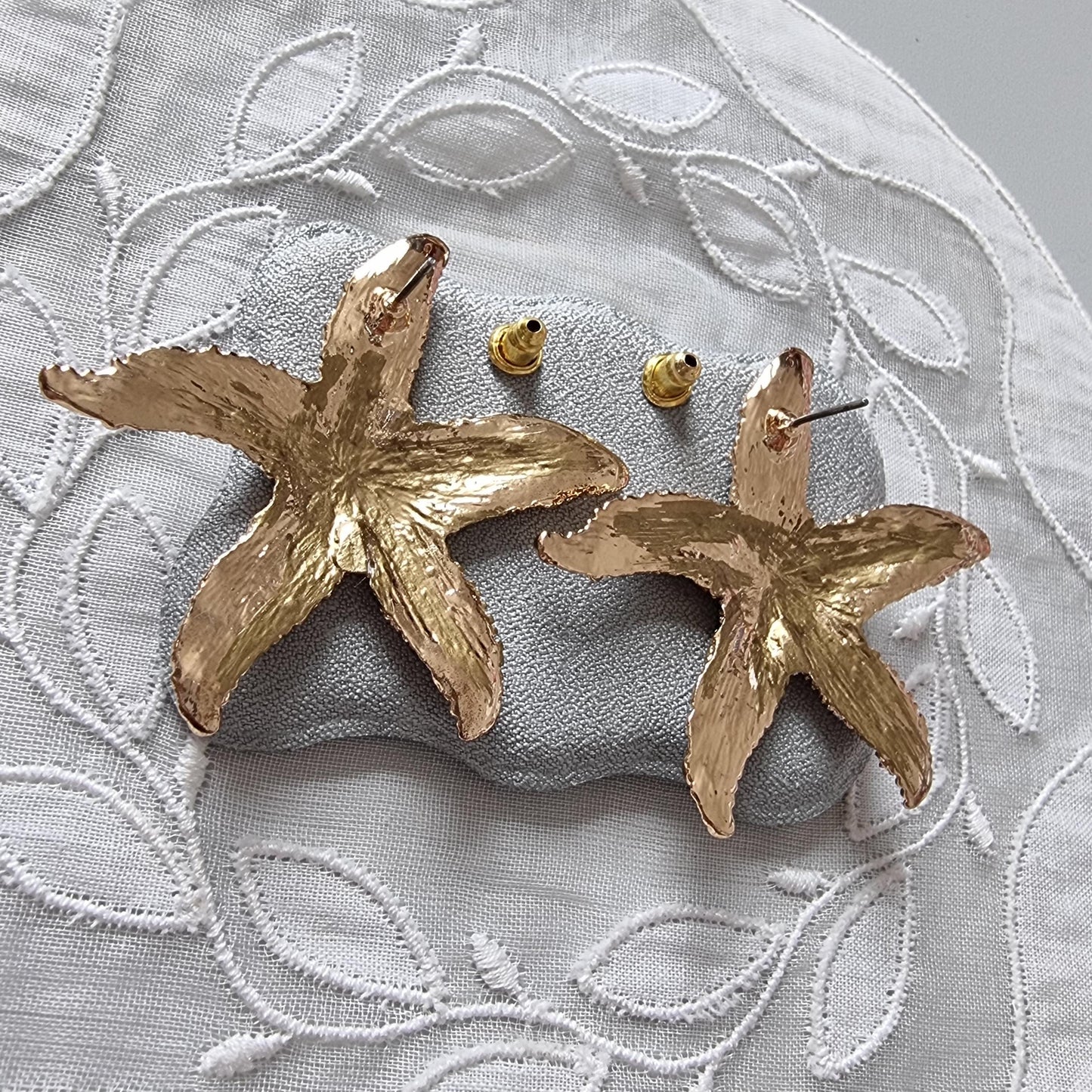 Posts - Turquoise Enamel Statfish Stud Earrings