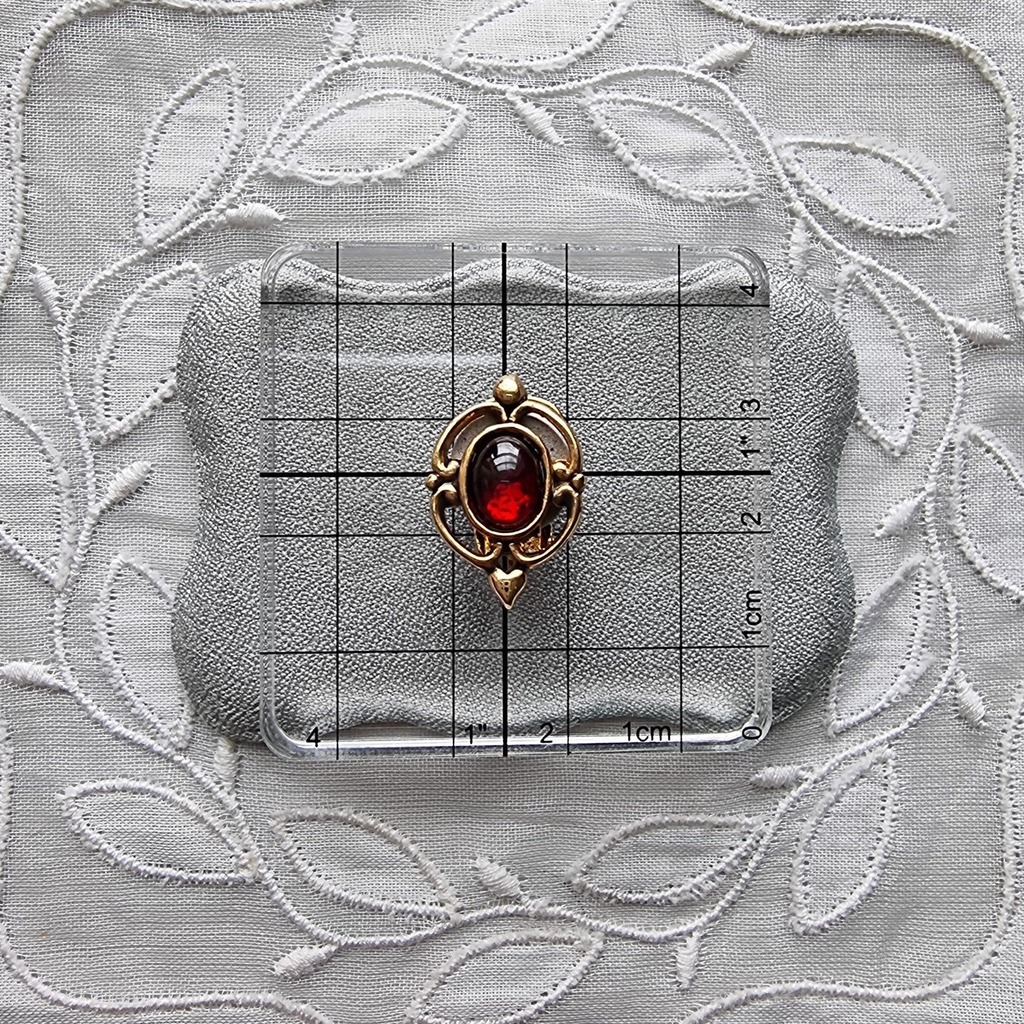 Set - Gold Freshwater Pearl and Garnet Beads Necklace and Garnet Earrings