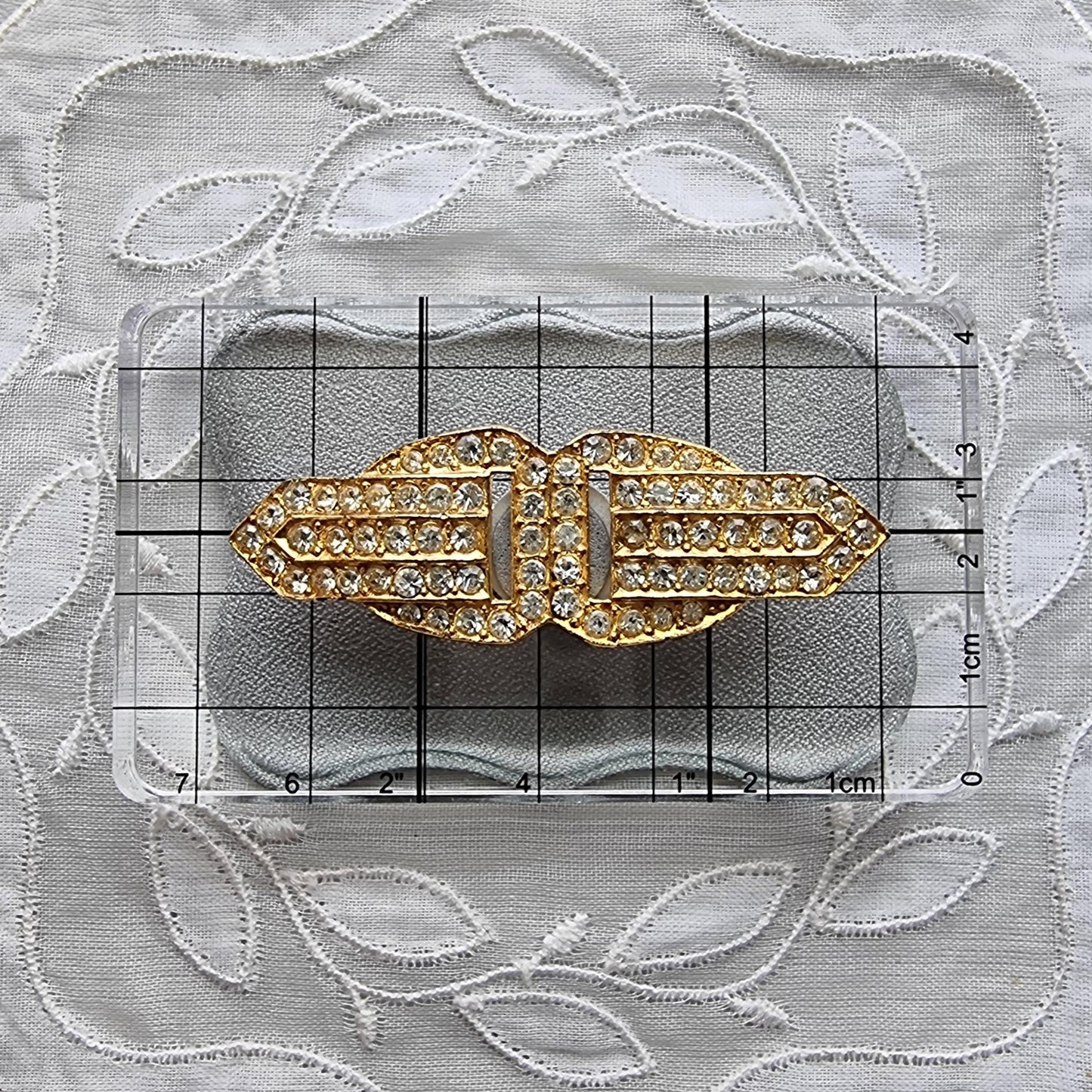 Brooch - Sphinx Gold Crystal Buckle Brooch