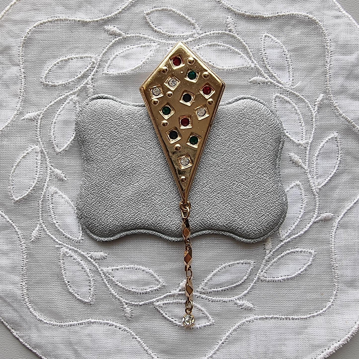 Brooch - Multicoloured Crystal Kite Brooch