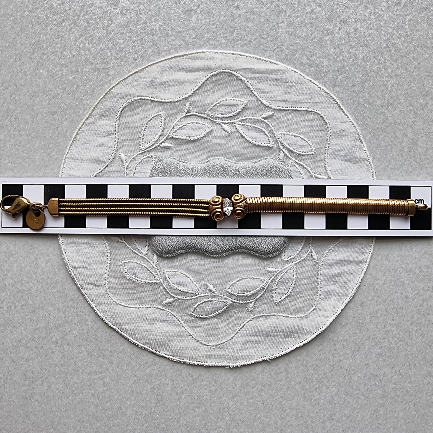 Bracelet - Ermani Bulatti Crystal Bow Snake Chain Bracelet